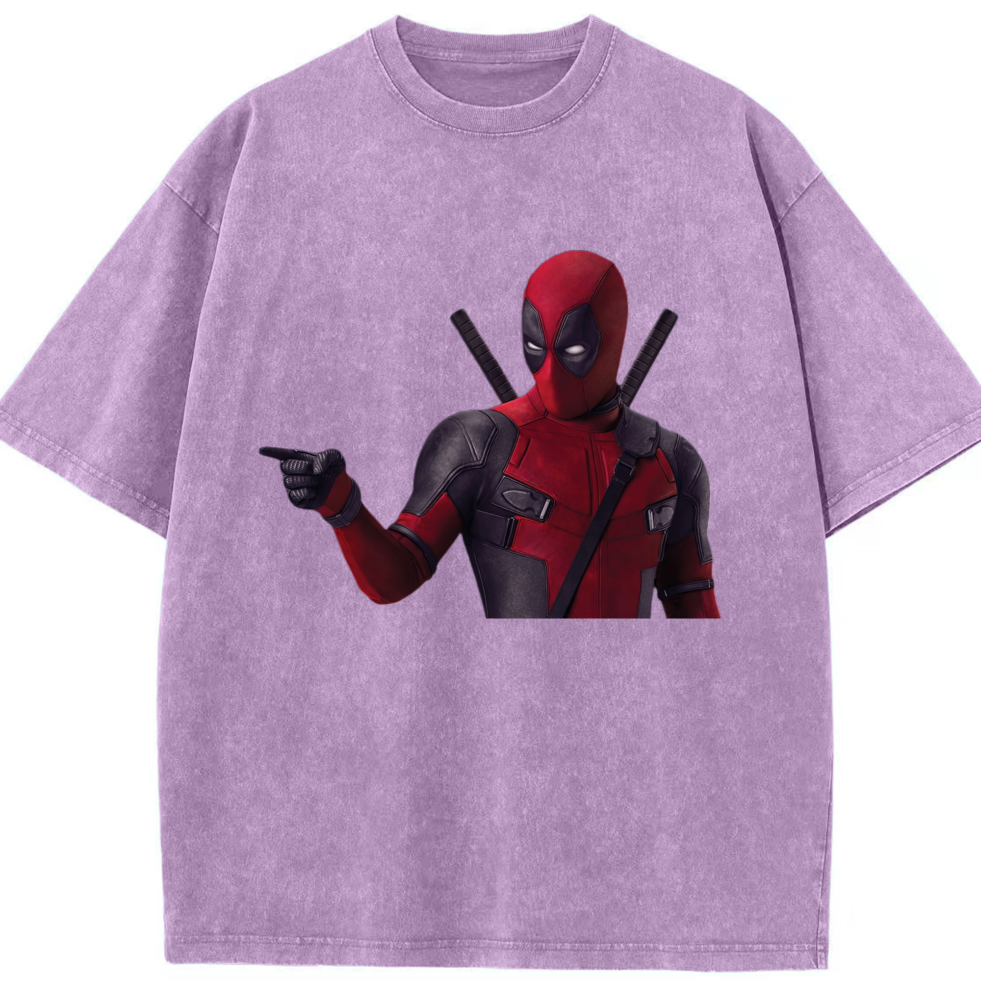 （画像用） Deadpool デッドプール 綿100% ヴィンテージ風 半袖Tシャツ（フロントプリント）