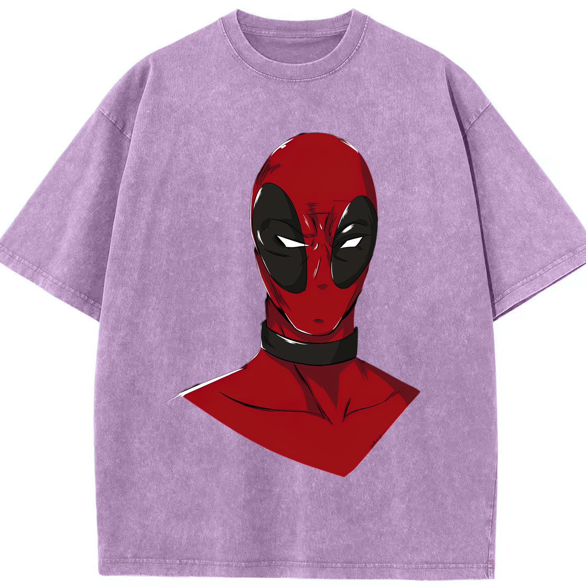 （画像用） Deadpool デッドプール 綿100% ヴィンテージ風 半袖Tシャツ（フロントプリント）