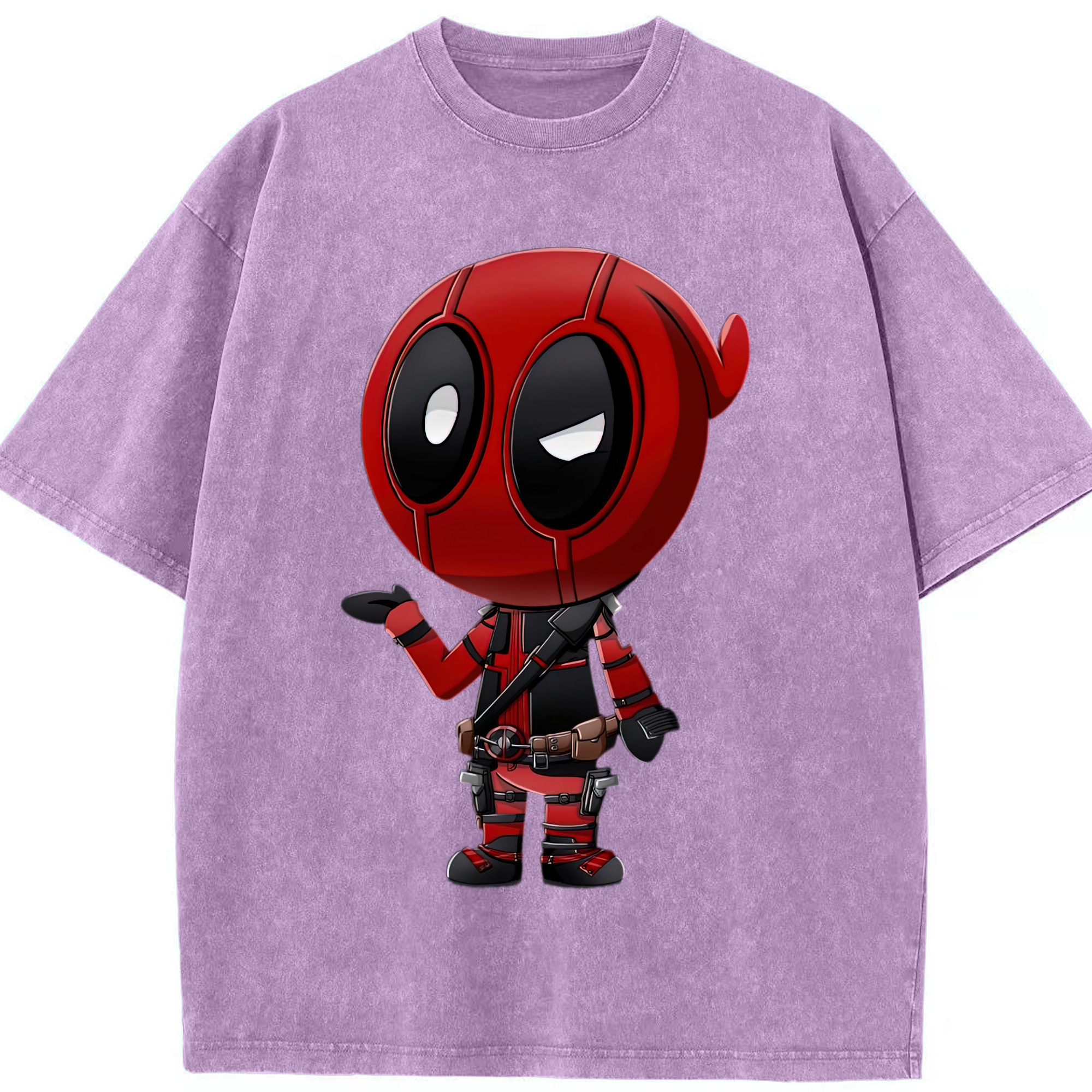 （画像用） Deadpool デッドプール 綿100% ヴィンテージ風 半袖Tシャツ（フロントプリント）