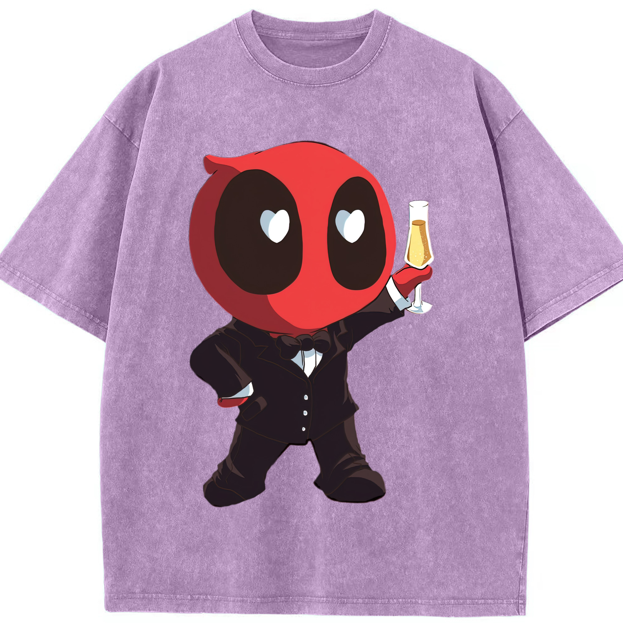 （画像用） Deadpool デッドプール 綿100% ヴィンテージ風 半袖Tシャツ（フロントプリント）