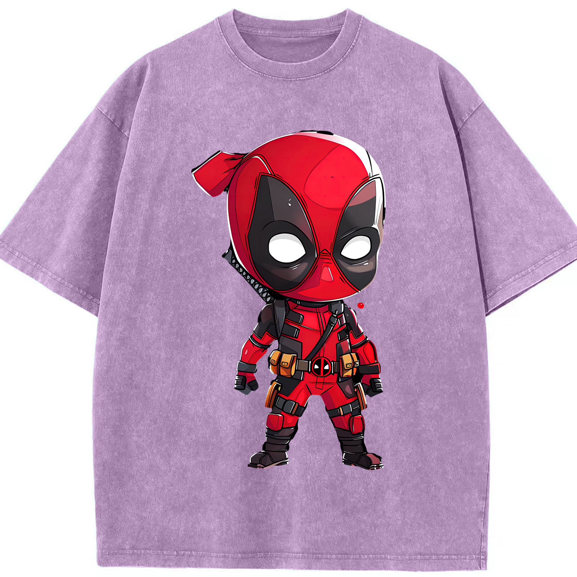 （画像用） Deadpool デッドプール 綿100% ヴィンテージ風 半袖Tシャツ（フロントプリント）