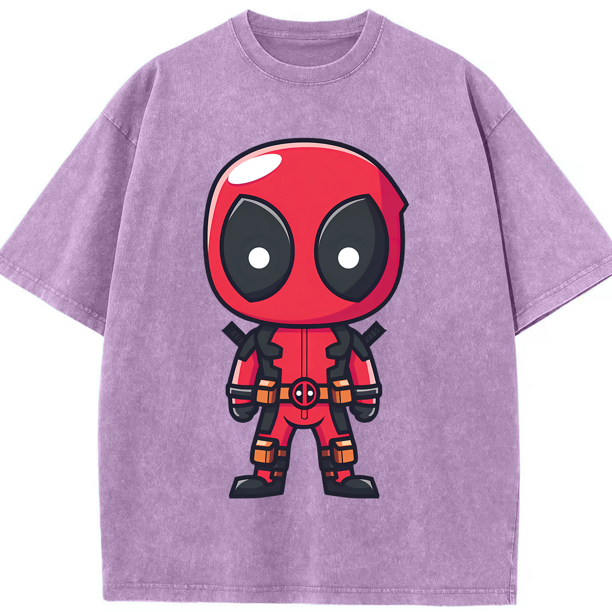 （画像用） Deadpool デッドプール 綿100% ヴィンテージ風 半袖Tシャツ（フロントプリント）