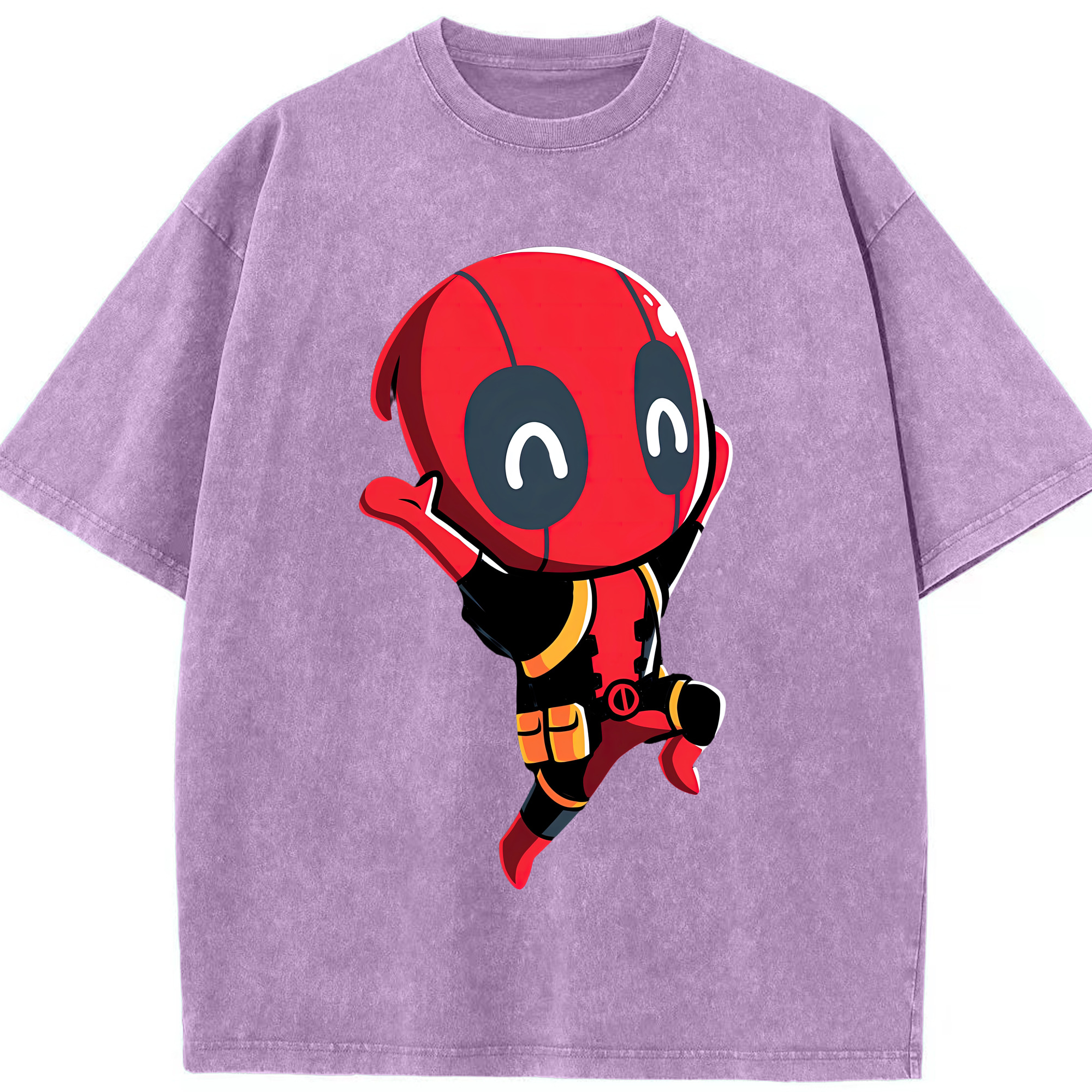 （画像用） Deadpool デッドプール 綿100% ヴィンテージ風 半袖Tシャツ（フロントプリント）