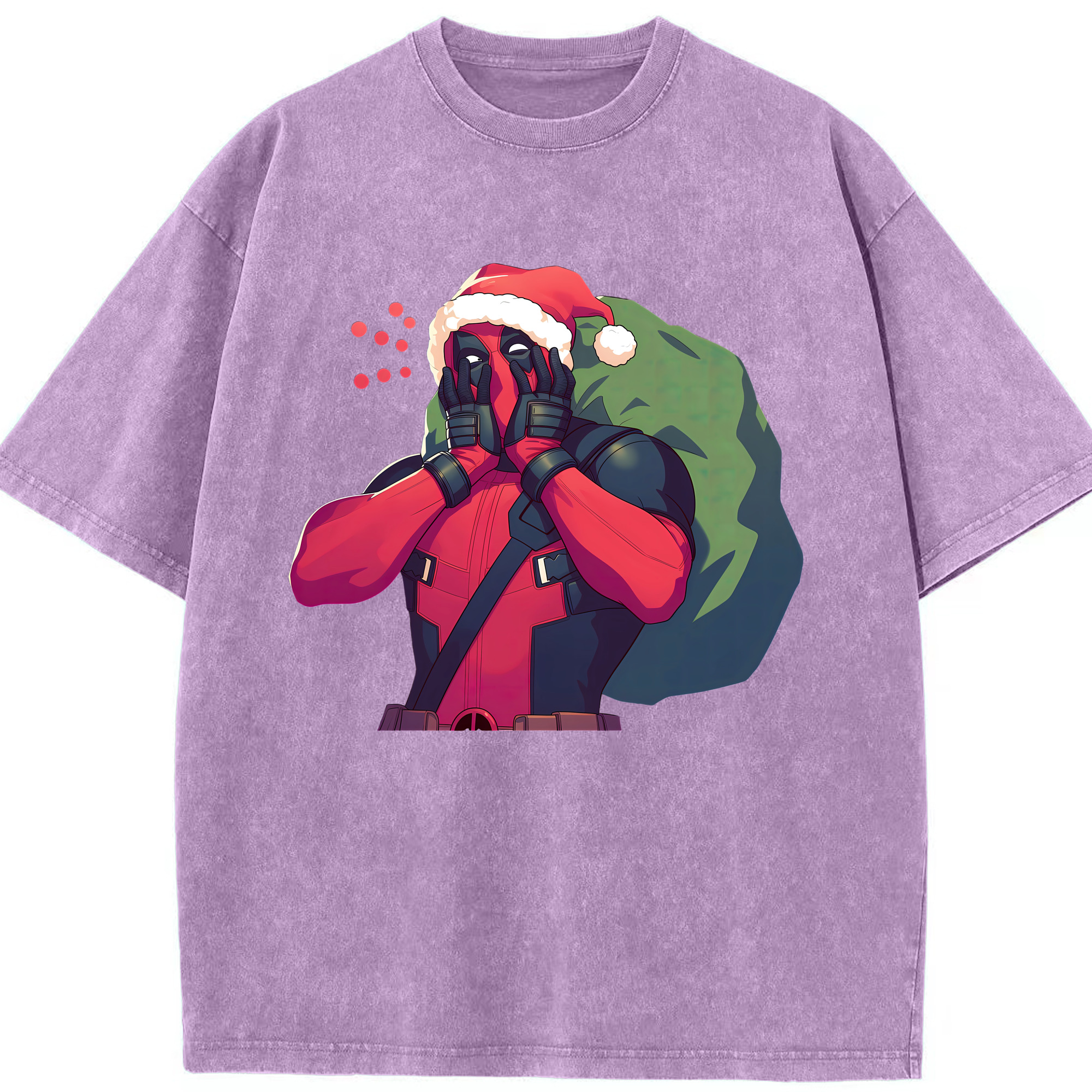 （画像用） Deadpool デッドプール 綿100% ヴィンテージ風 半袖Tシャツ（フロントプリント）