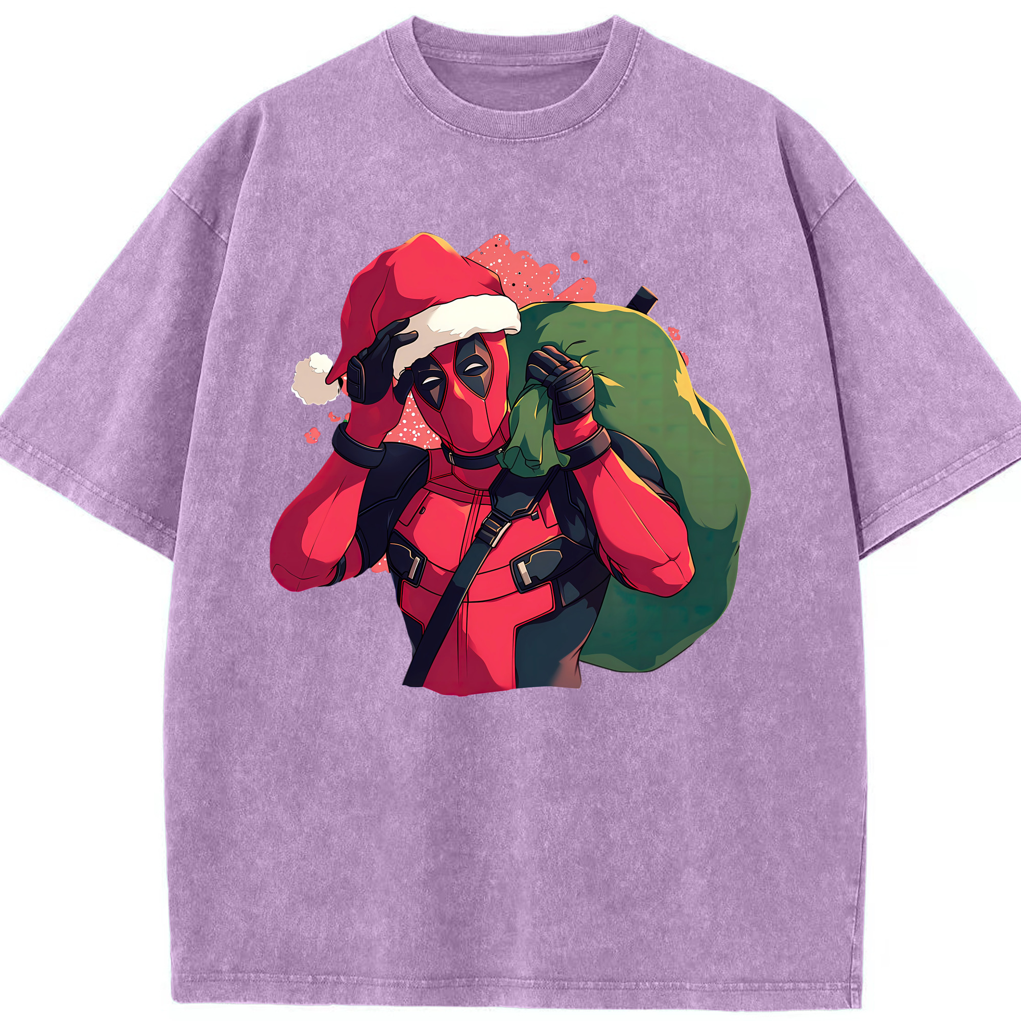 （画像用） Deadpool デッドプール 綿100% ヴィンテージ風 半袖Tシャツ（フロントプリント）