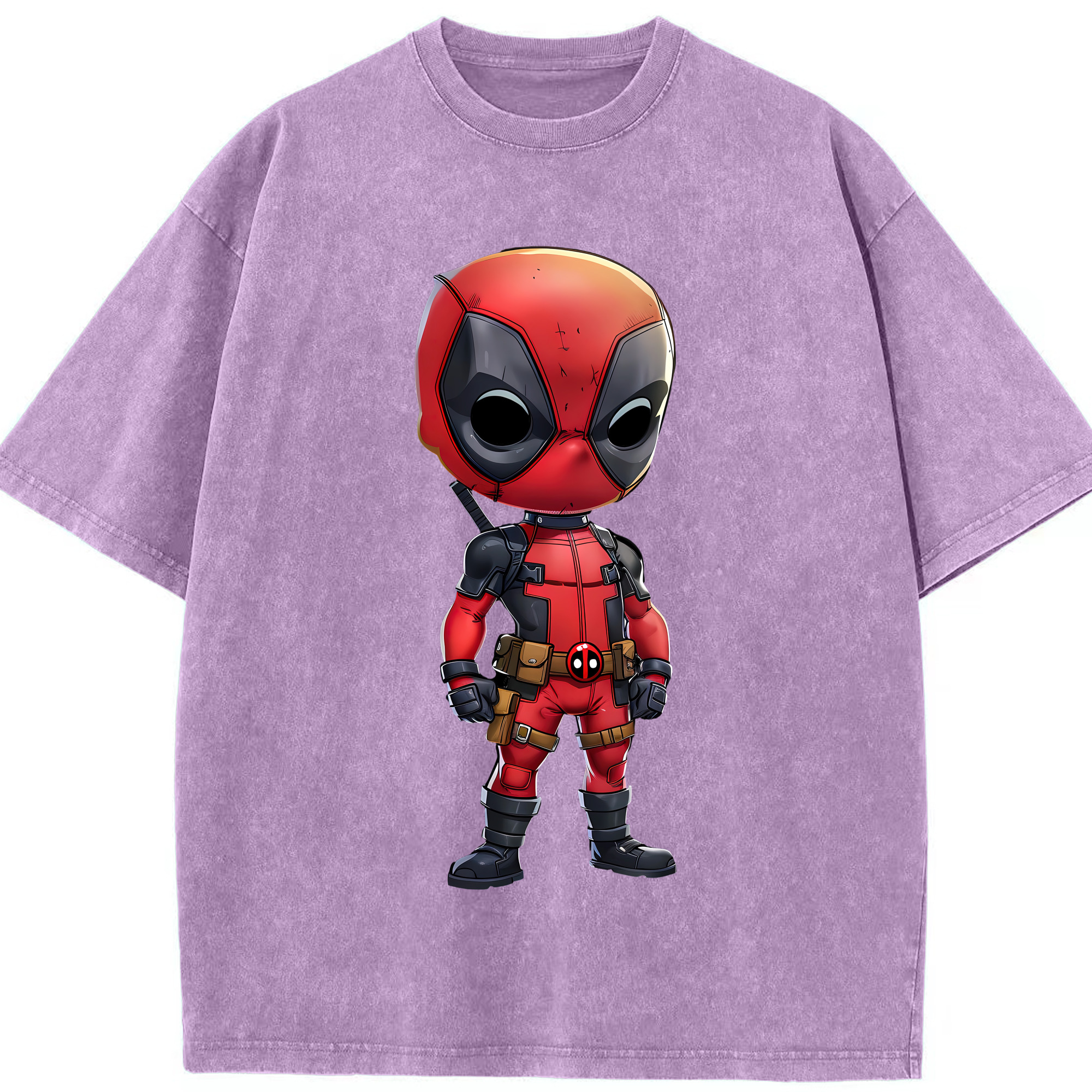 （画像用） Deadpool デッドプール 綿100% ヴィンテージ風 半袖Tシャツ（フロントプリント）