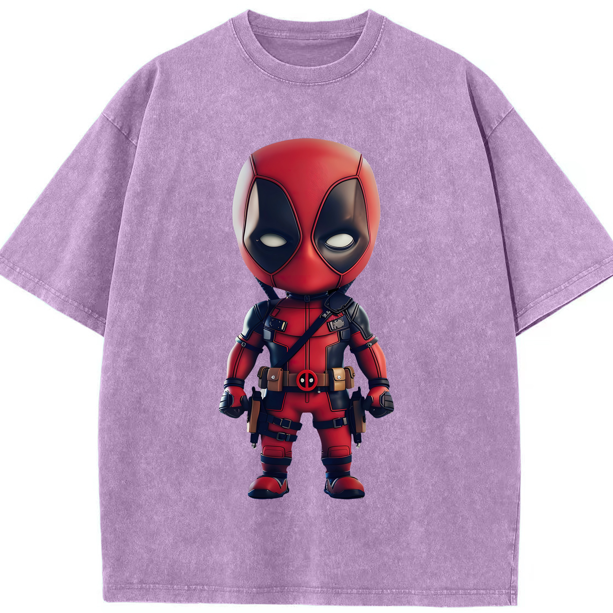 （画像用） Deadpool デッドプール 綿100% ヴィンテージ風 半袖Tシャツ（フロントプリント）