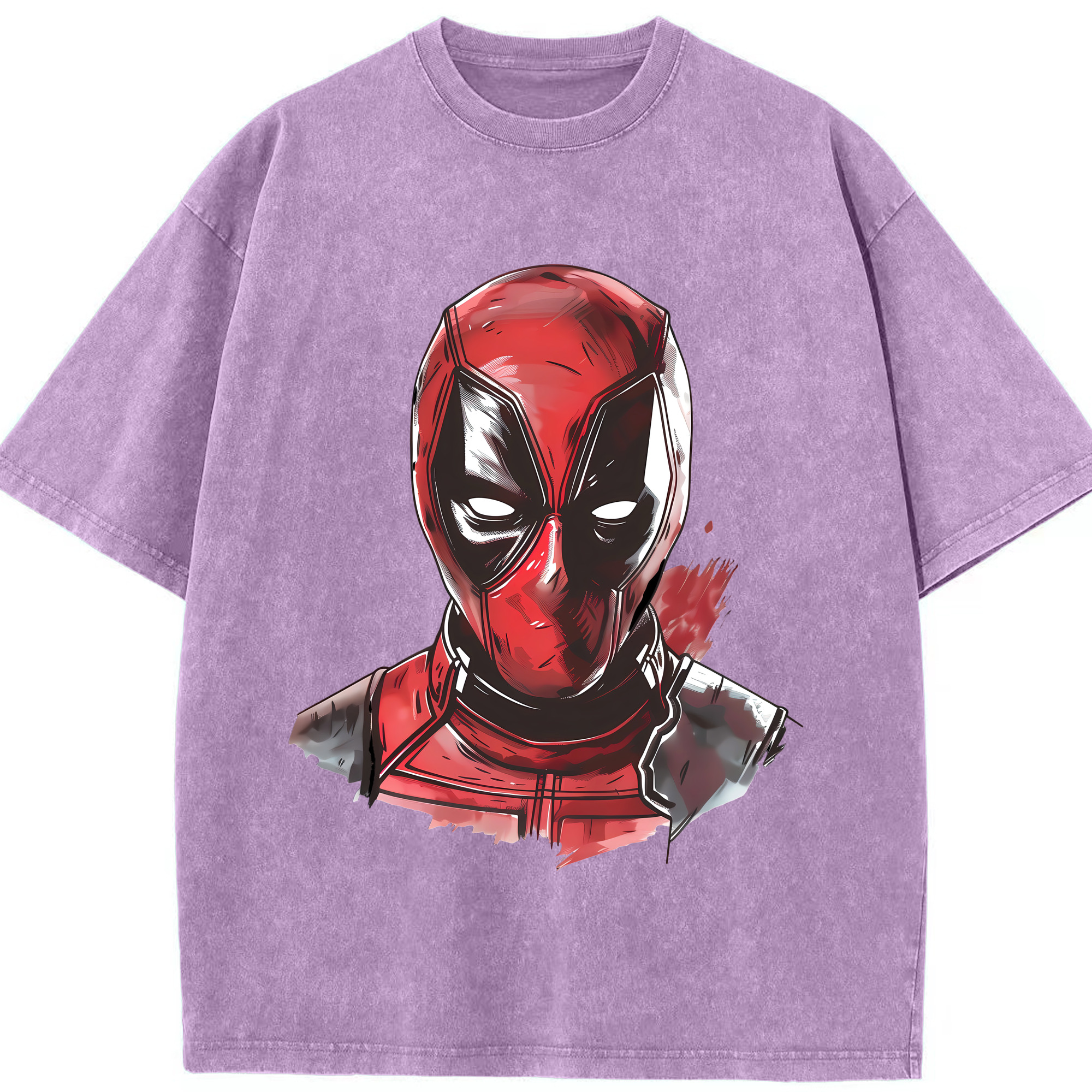 （画像用） Deadpool デッドプール 綿100% ヴィンテージ風 半袖Tシャツ（フロントプリント）
