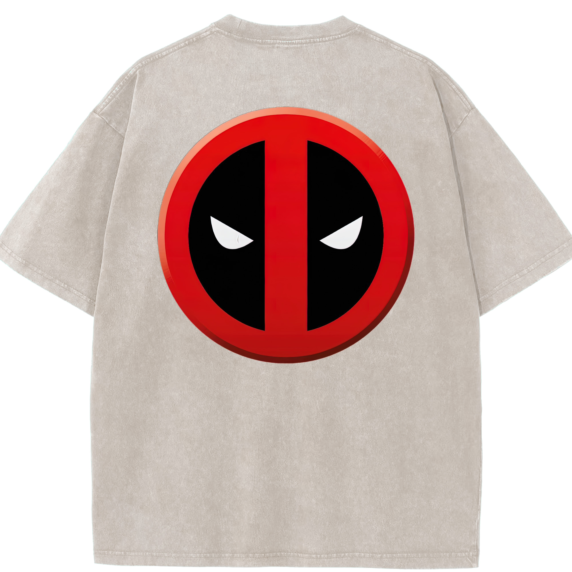 （画像用） Deadpool デッドプール 綿100% ヴィンテージ風 半袖Tシャツ（背面プリント）