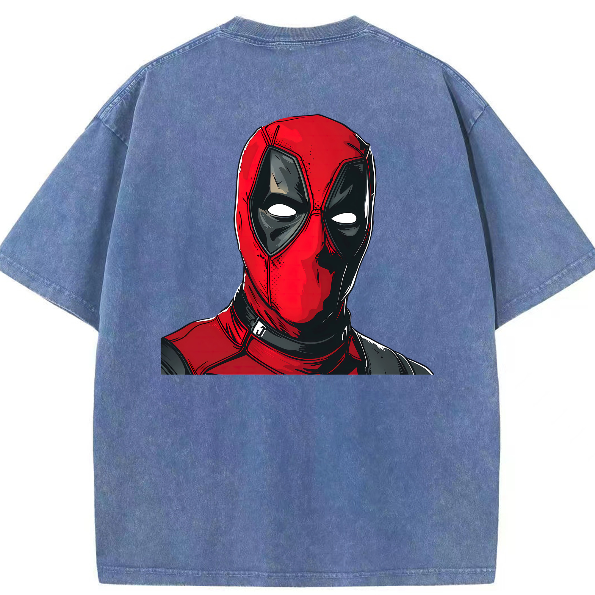 （画像用） Deadpool デッドプール 綿100% ヴィンテージ風 半袖Tシャツ（背面プリント）