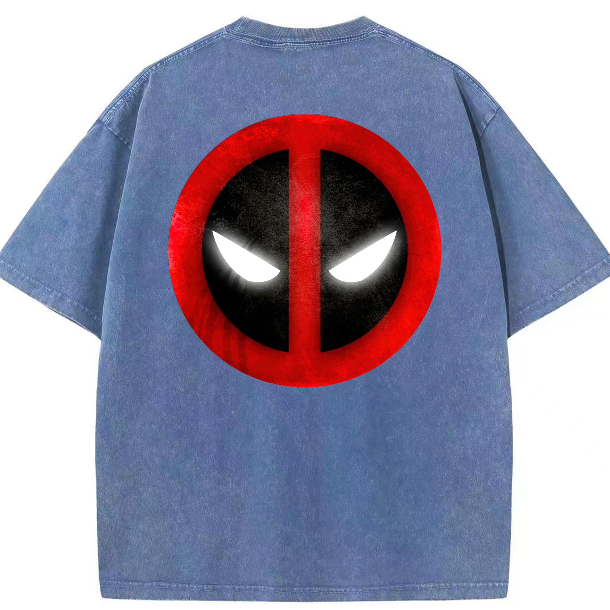 （画像用） Deadpool デッドプール 綿100% ヴィンテージ風 半袖Tシャツ（背面プリント）
