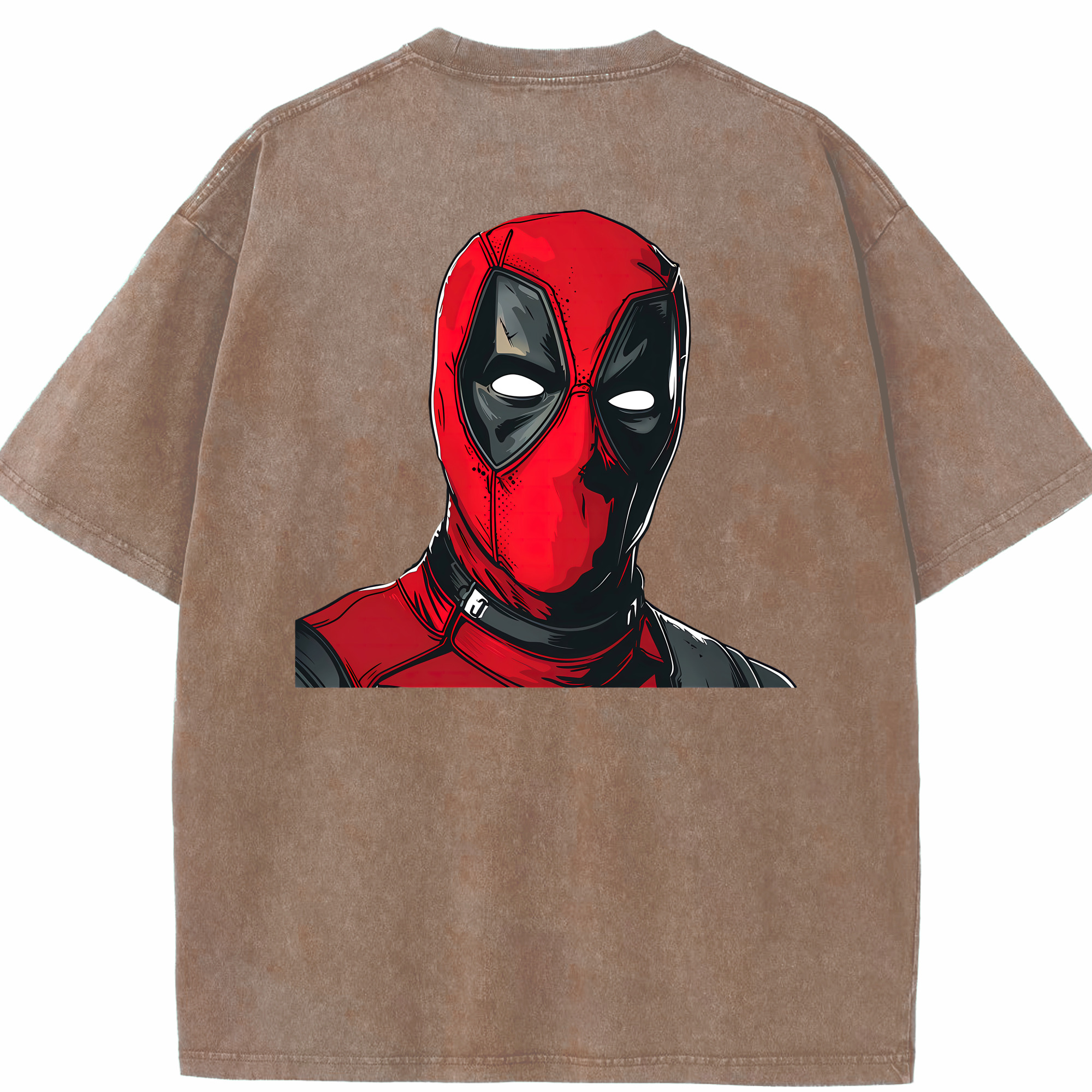 （画像用） Deadpool デッドプール 綿100% ヴィンテージ風 半袖Tシャツ（背面プリント）