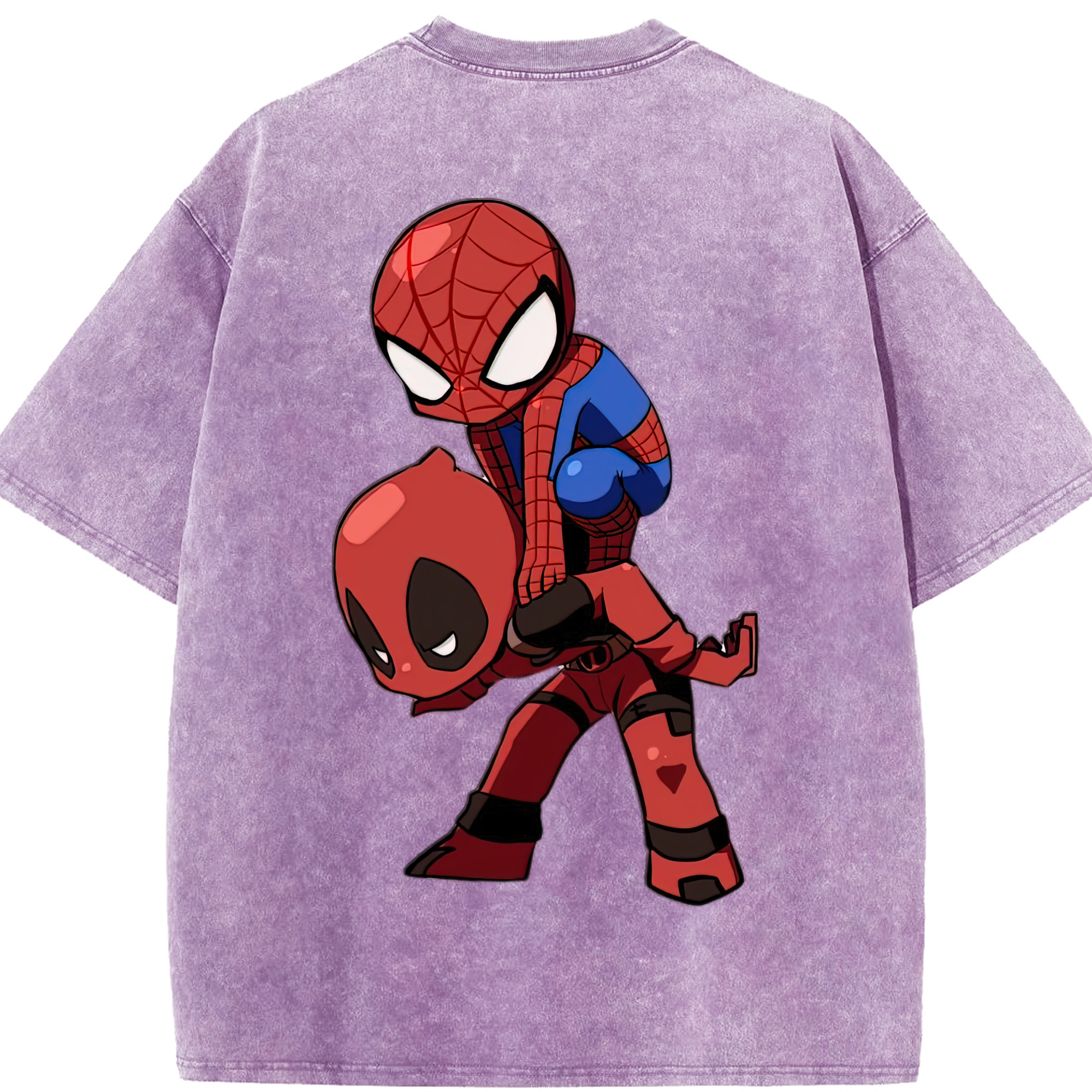 （画像用） Deadpool デッドプール 綿100% ヴィンテージ風 半袖Tシャツ（背面プリント）