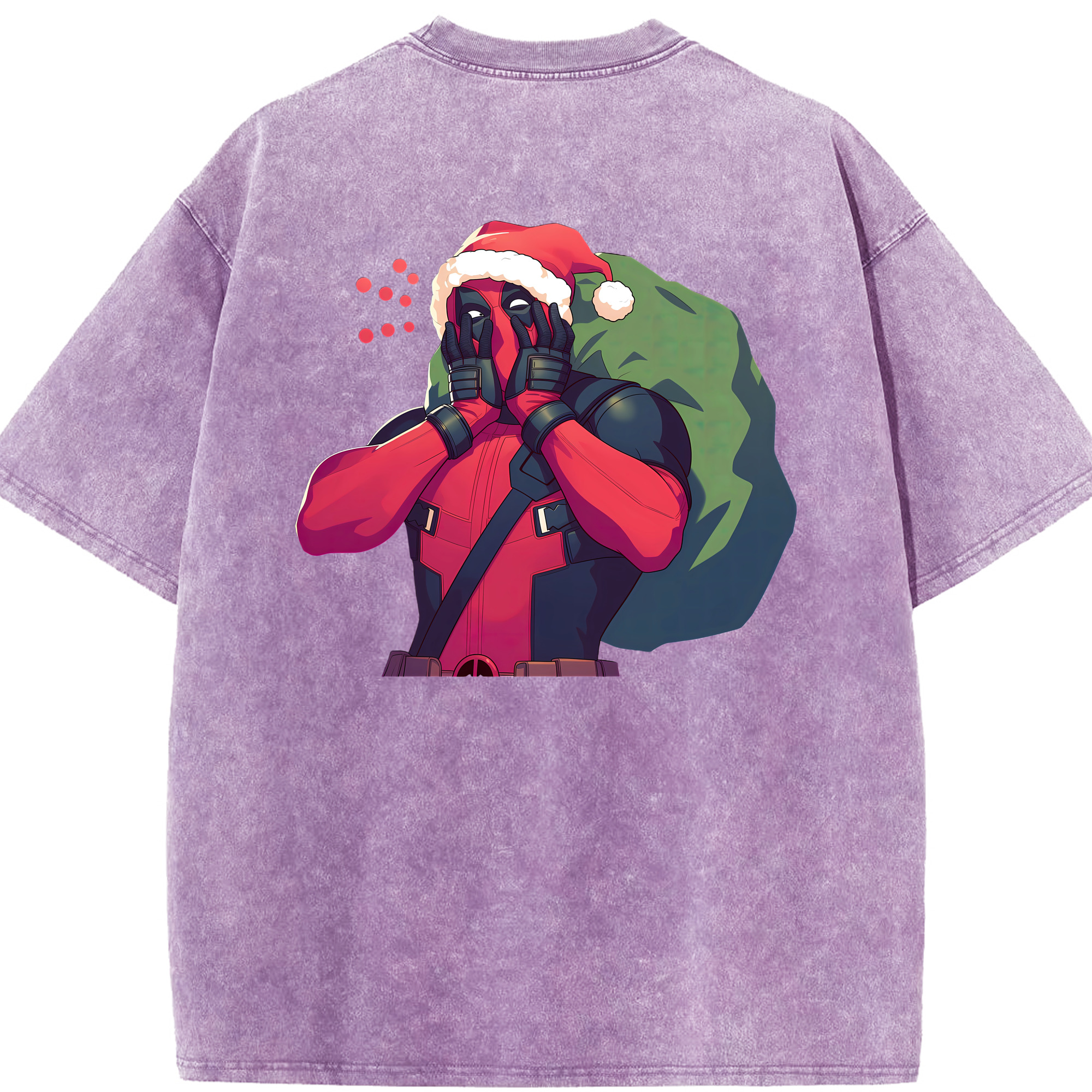 （画像用） Deadpool デッドプール 綿100% ヴィンテージ風 半袖Tシャツ（背面プリント）