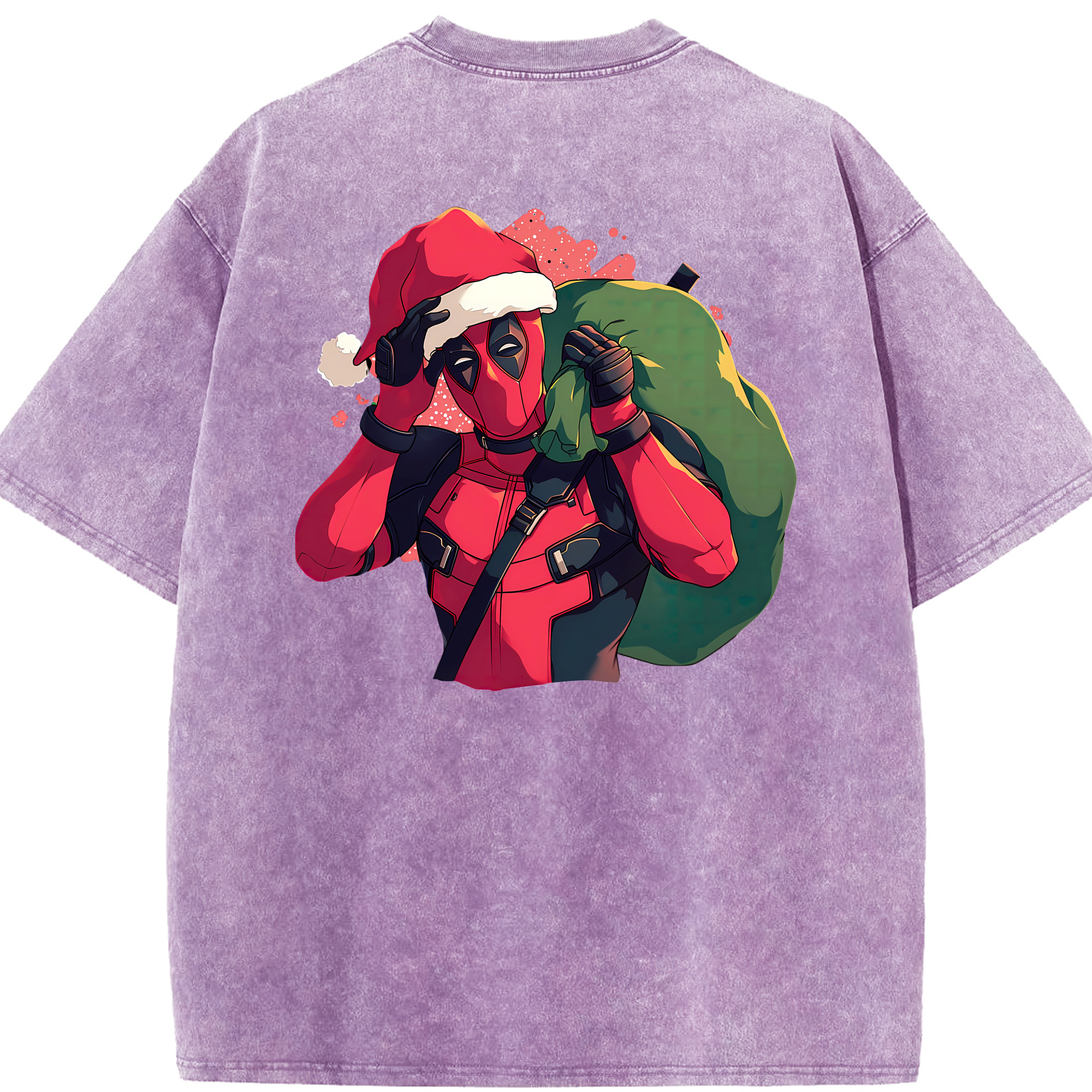 （画像用） Deadpool デッドプール 綿100% ヴィンテージ風 半袖Tシャツ（背面プリント）