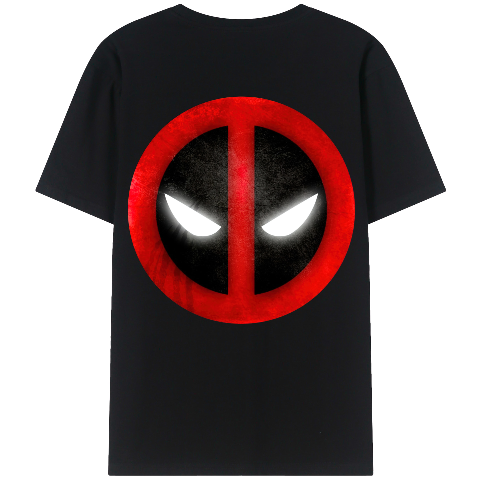 （画像用） Deadpool デッドプール 綿100％ メンズ半袖Tシャツ（バックプリント） 通気性