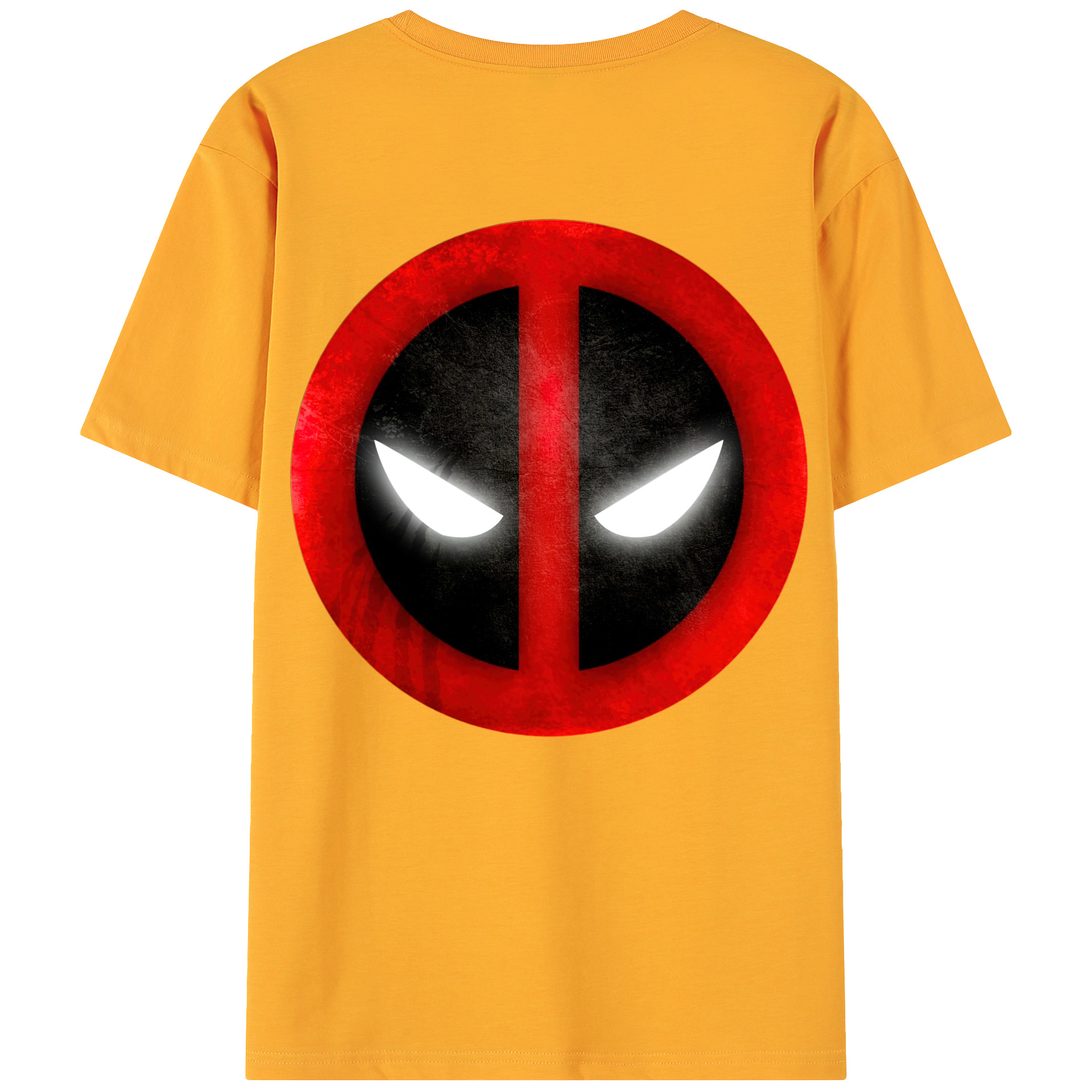 （画像用） Deadpool デッドプール 綿100％ メンズ半袖Tシャツ（バックプリント） 通気性