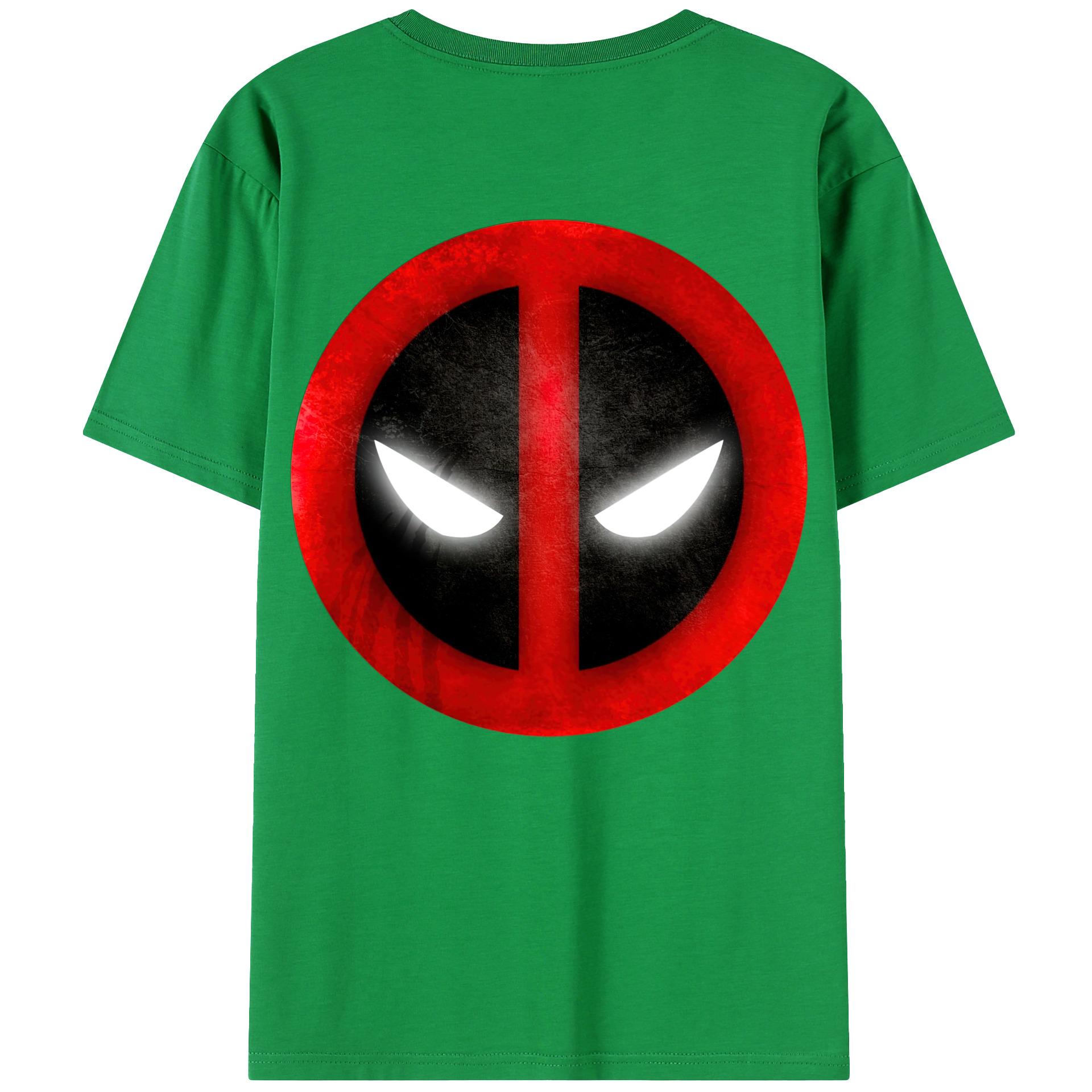 （画像用） Deadpool デッドプール 綿100％ メンズ半袖Tシャツ（バックプリント） 通気性