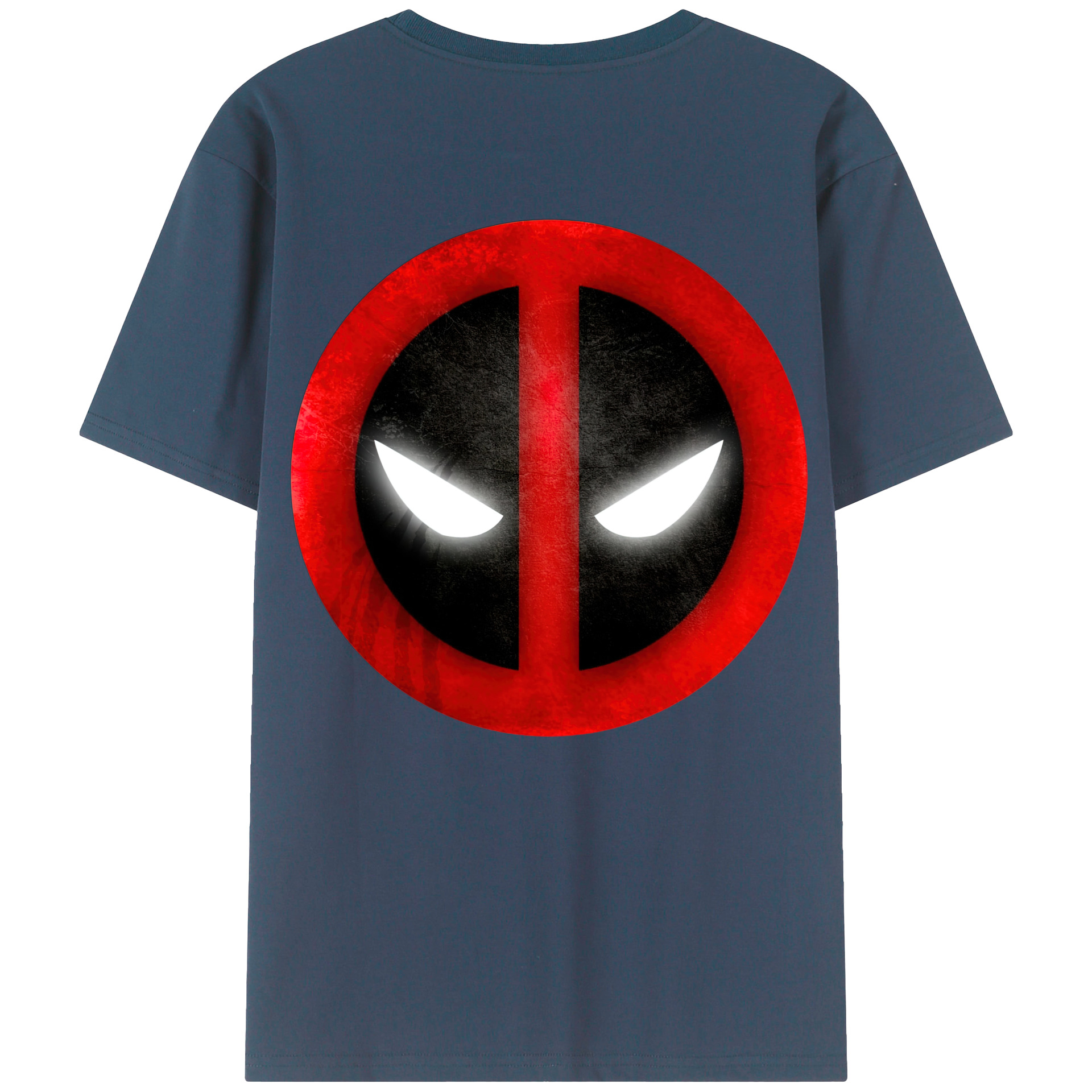 （画像用） Deadpool デッドプール 綿100％ メンズ半袖Tシャツ（バックプリント） 通気性