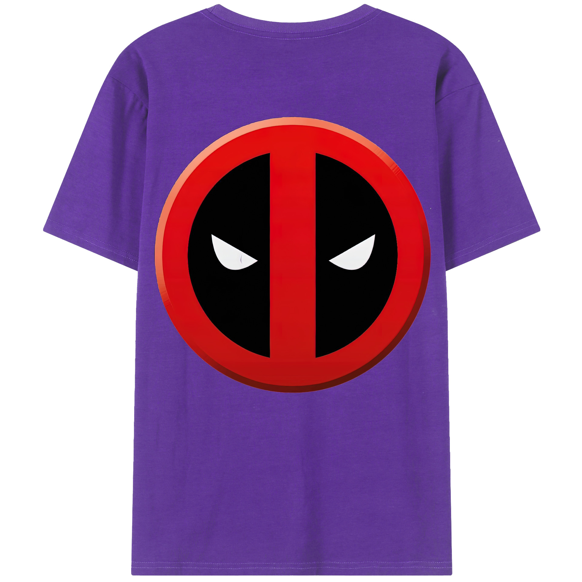 （画像用） Deadpool デッドプール 綿100％ メンズ半袖Tシャツ（バックプリント） 通気性