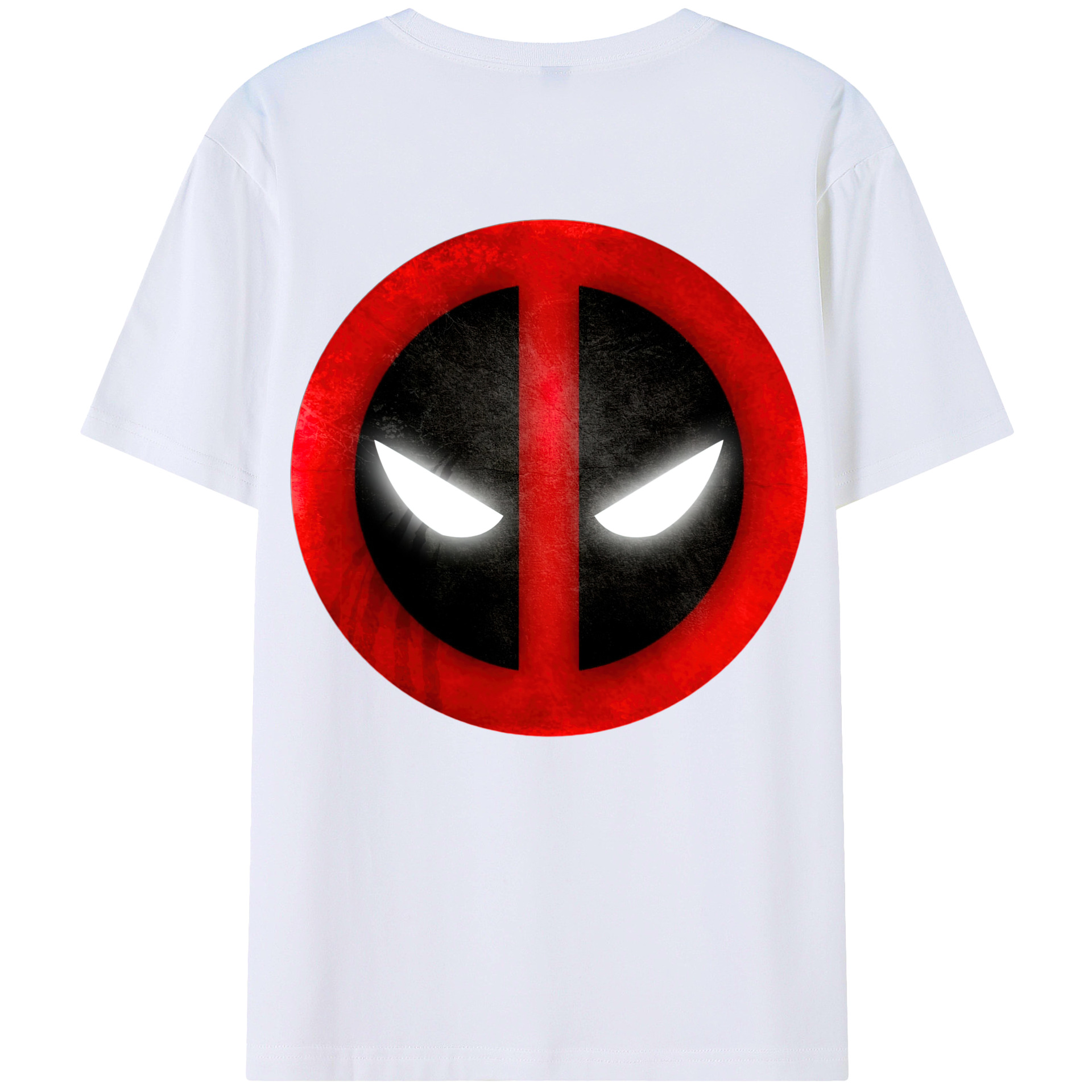 （画像用） Deadpool デッドプール 綿100％ メンズ半袖Tシャツ（バックプリント） 通気性