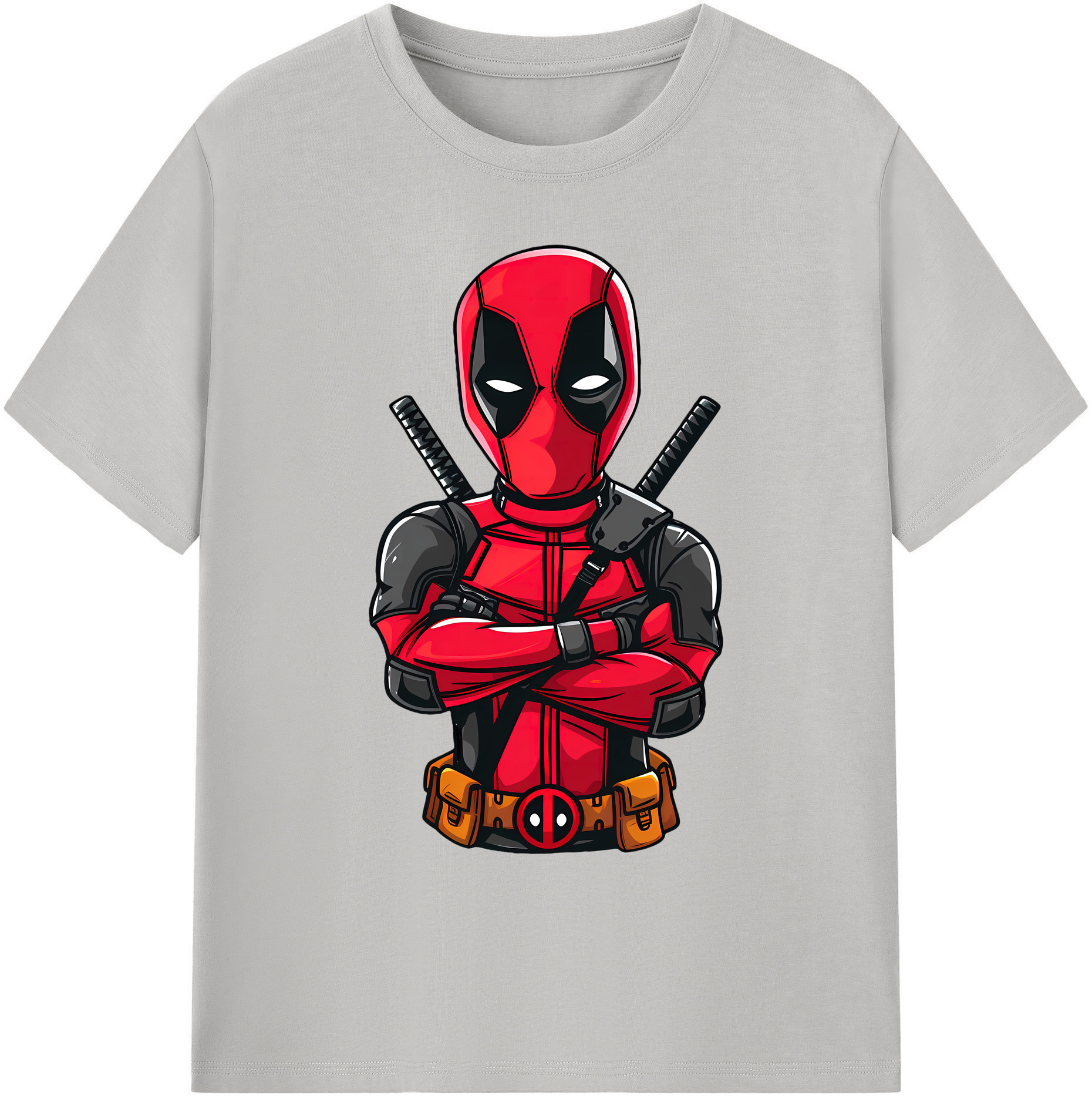 （画像用） Deadpool デッドプール 綿100％ メンズ半袖Tシャツ｜肌触りやわらか＆通気性