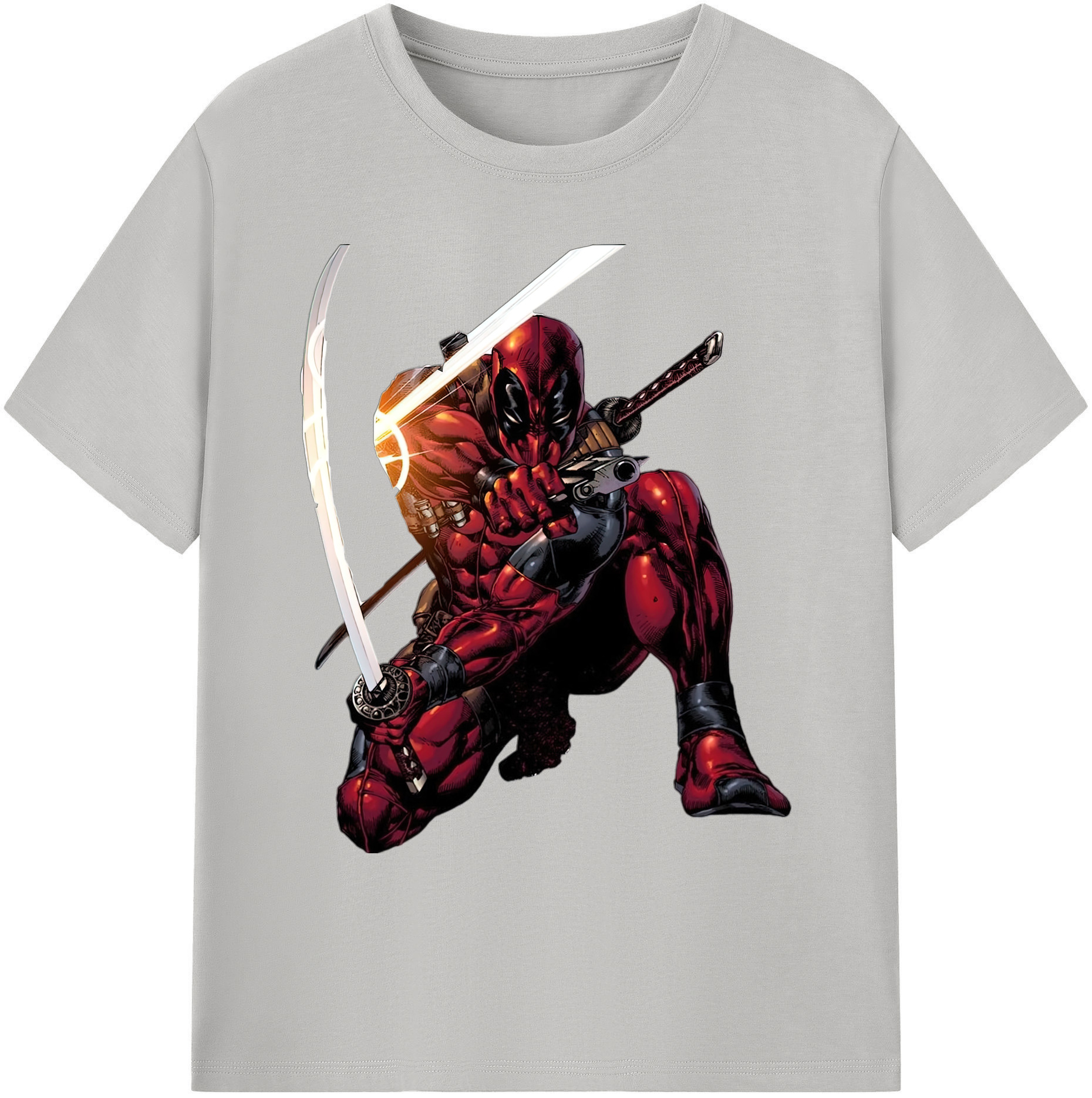 （画像用） Deadpool デッドプール 綿100％ メンズ半袖Tシャツ｜肌触りやわらか＆通気性