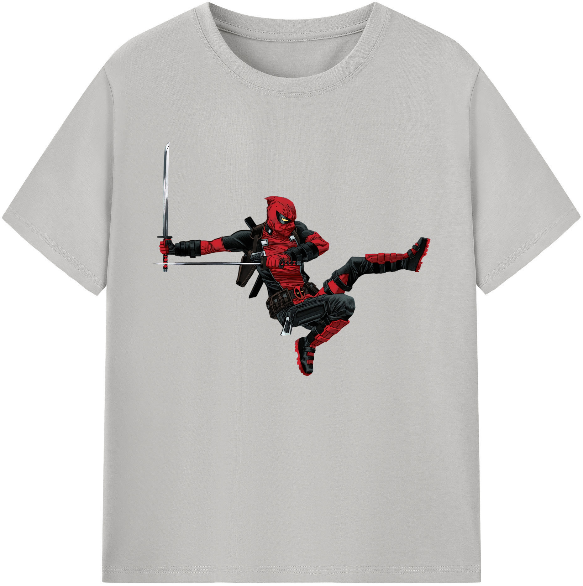 （画像用） Deadpool デッドプール 綿100％ メンズ半袖Tシャツ｜肌触りやわらか＆通気性