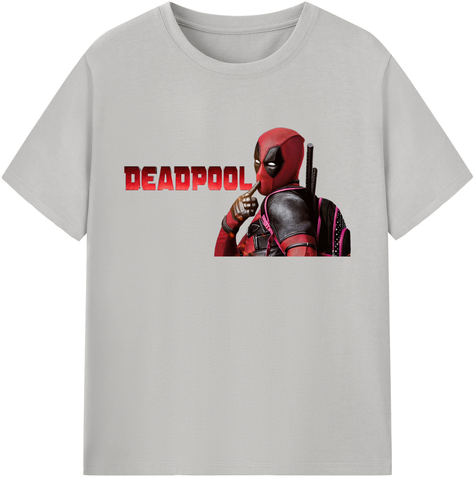 （画像用） Deadpool デッドプール 綿100％ メンズ半袖Tシャツ｜肌触りやわらか＆通気性