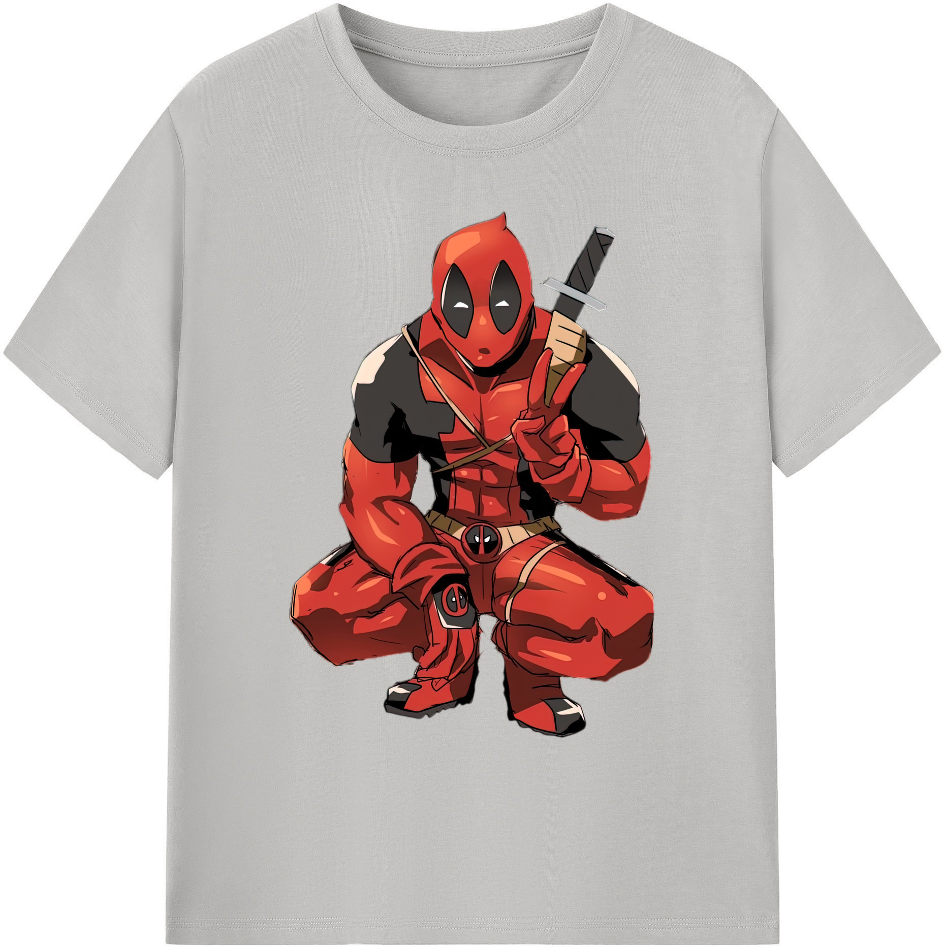（画像用） Deadpool デッドプール 綿100％ メンズ半袖Tシャツ｜肌触りやわらか＆通気性