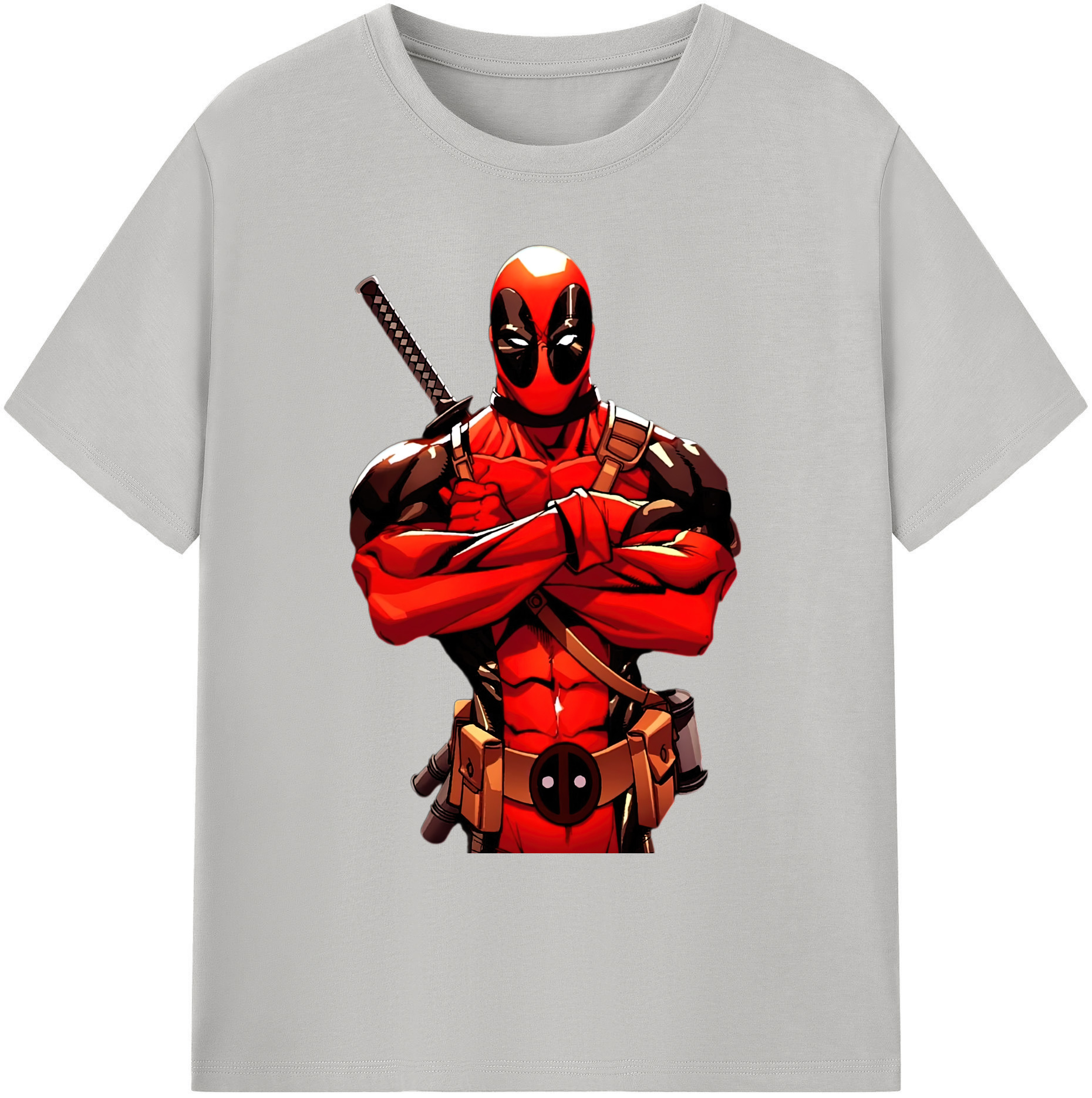 （画像用） Deadpool デッドプール 綿100％ メンズ半袖Tシャツ｜肌触りやわらか＆通気性