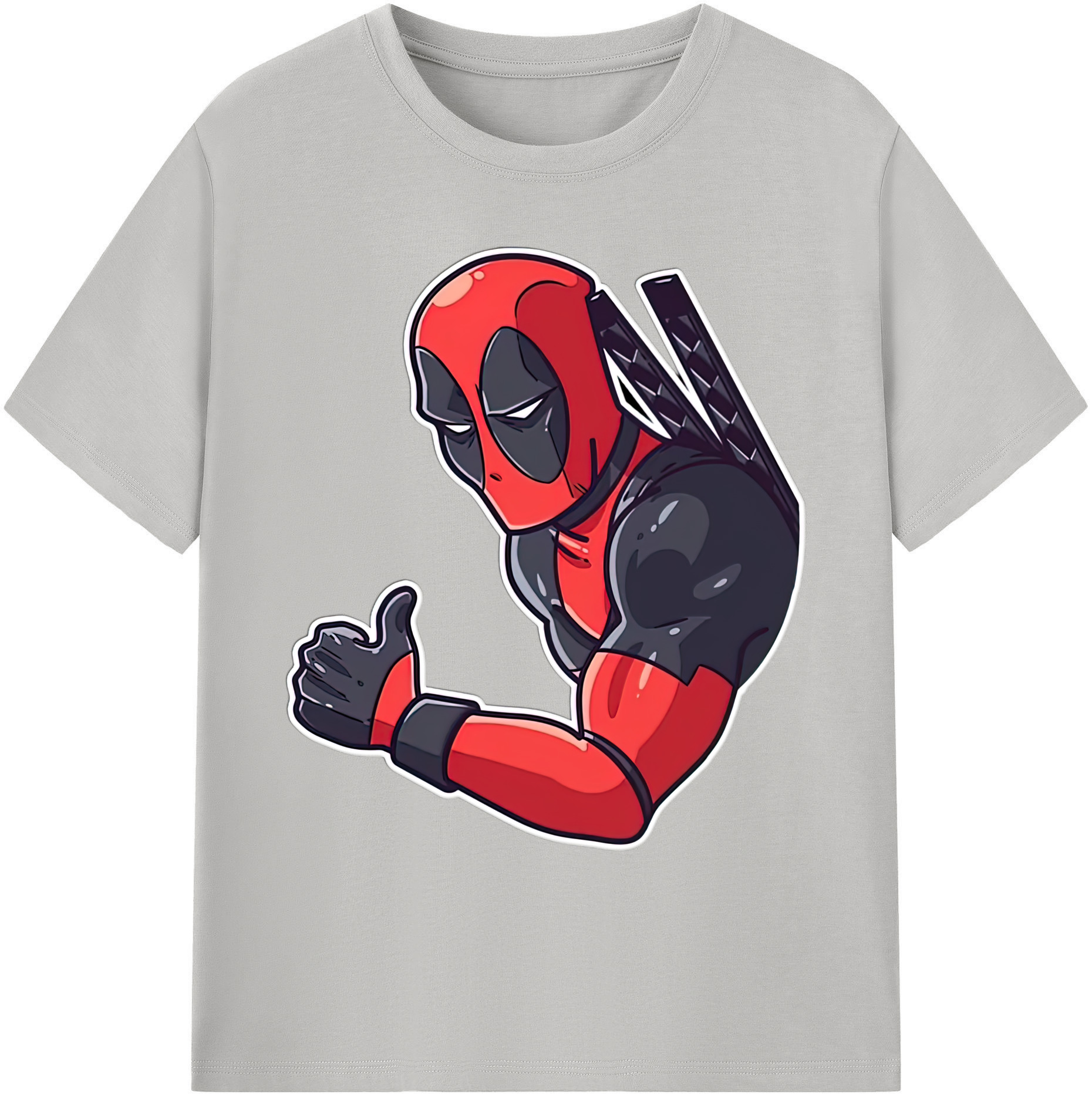 （画像用） Deadpool デッドプール 綿100％ メンズ半袖Tシャツ｜肌触りやわらか＆通気性