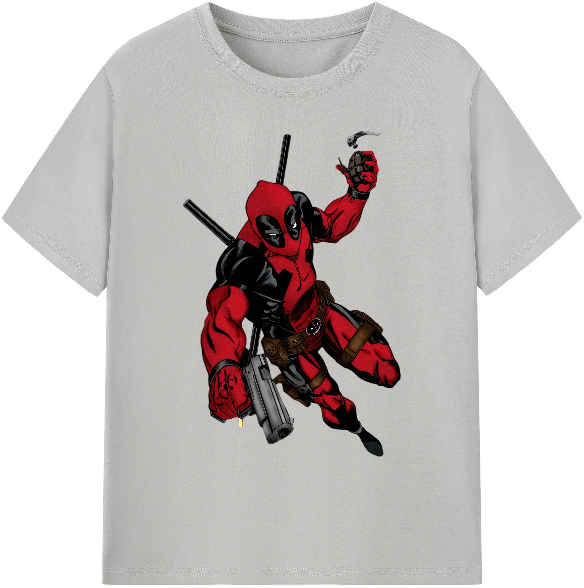 （画像用） Deadpool デッドプール 綿100％ メンズ半袖Tシャツ｜肌触りやわらか＆通気性