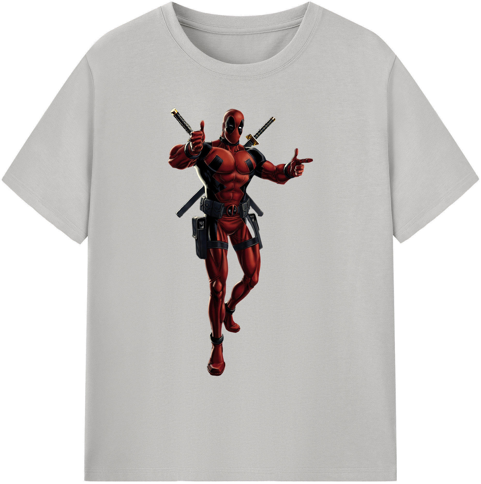 （画像用） Deadpool デッドプール 綿100％ メンズ半袖Tシャツ｜肌触りやわらか＆通気性