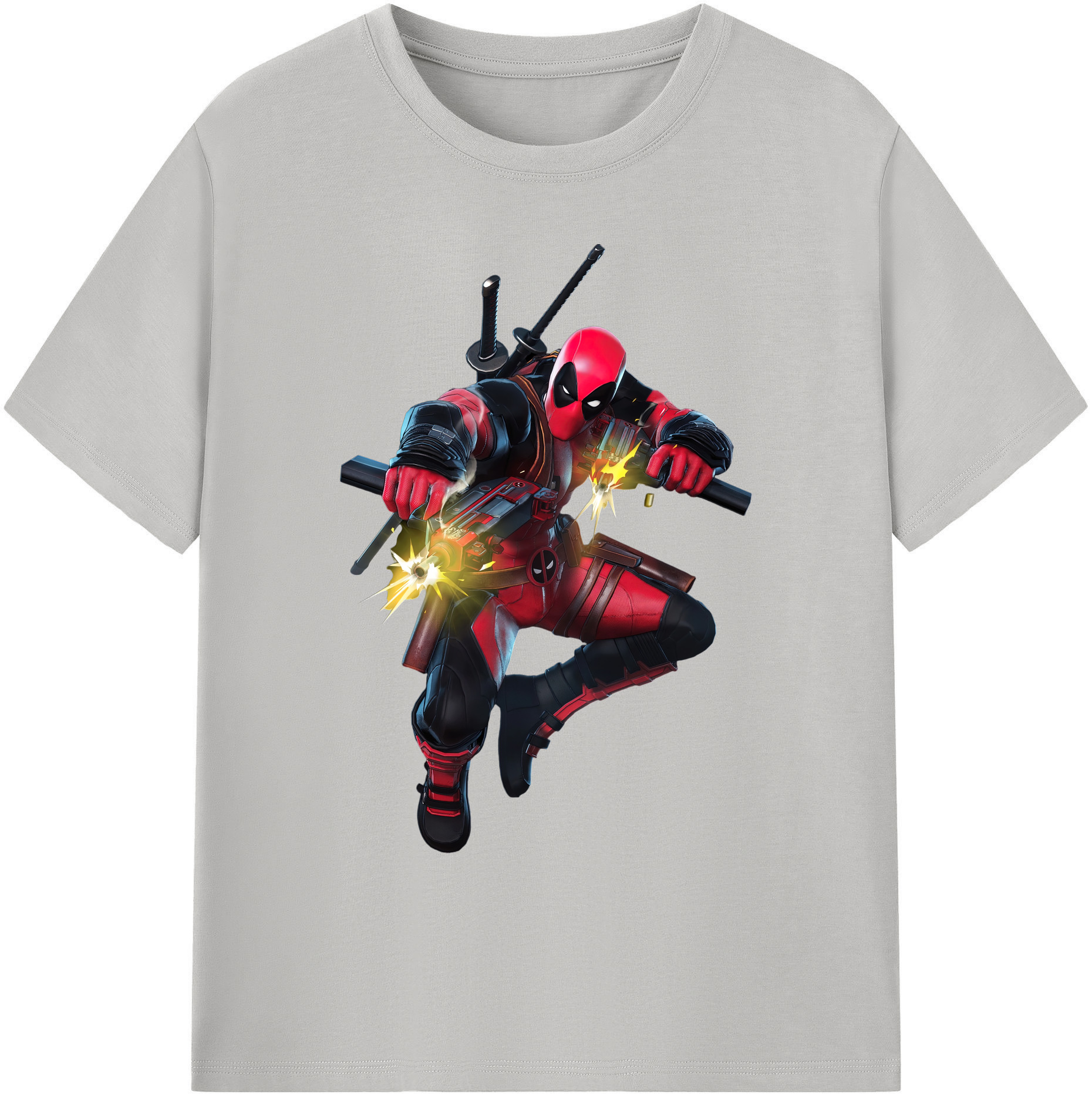（画像用） Deadpool デッドプール 綿100％ メンズ半袖Tシャツ｜肌触りやわらか＆通気性