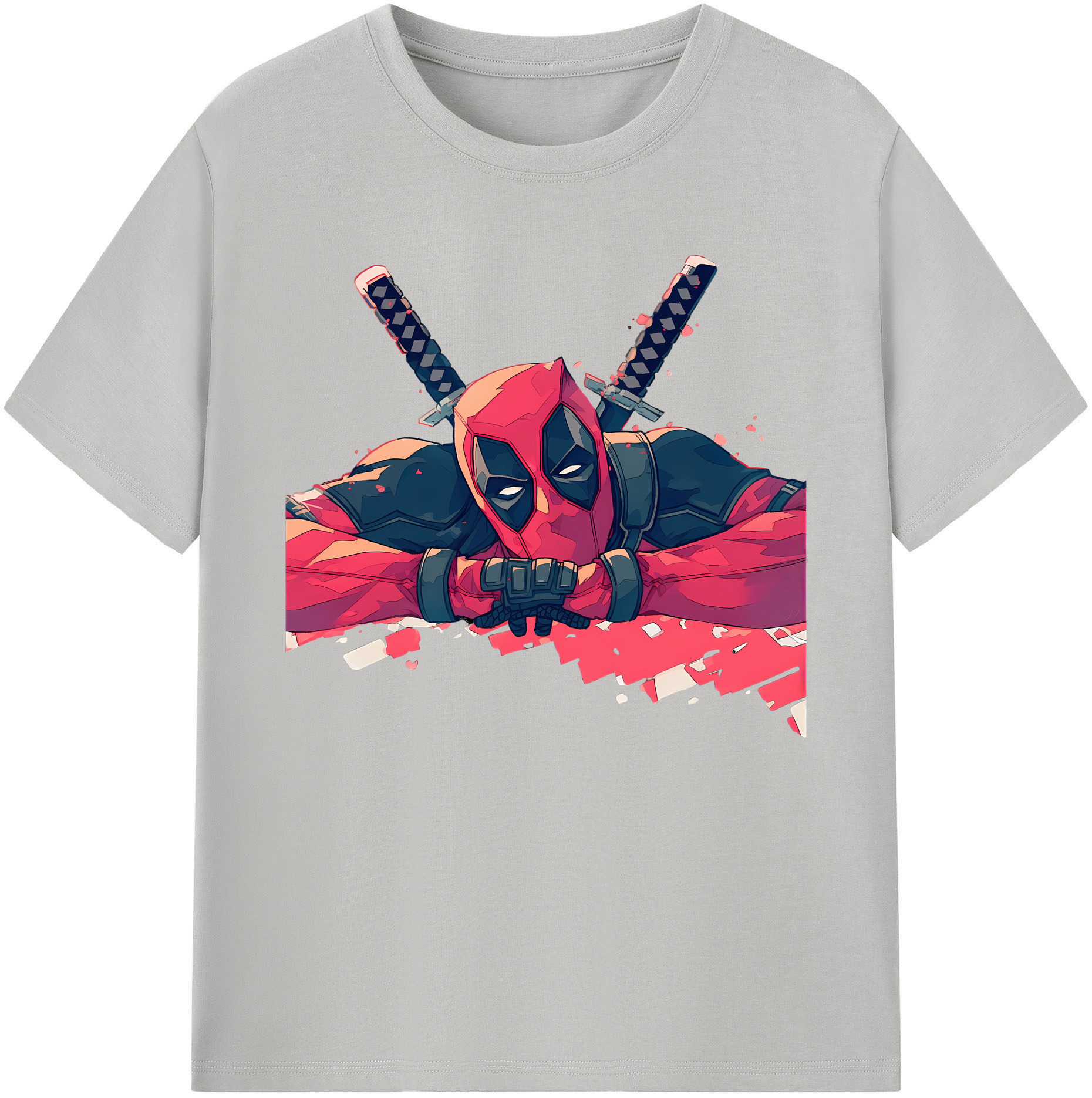 （画像用） Deadpool デッドプール 綿100％ メンズ半袖Tシャツ｜肌触りやわらか＆通気性