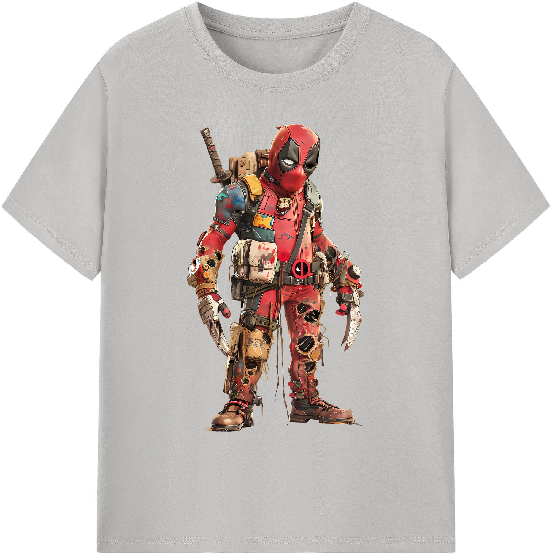 （画像用） Deadpool デッドプール 綿100％ メンズ半袖Tシャツ｜肌触りやわらか＆通気性