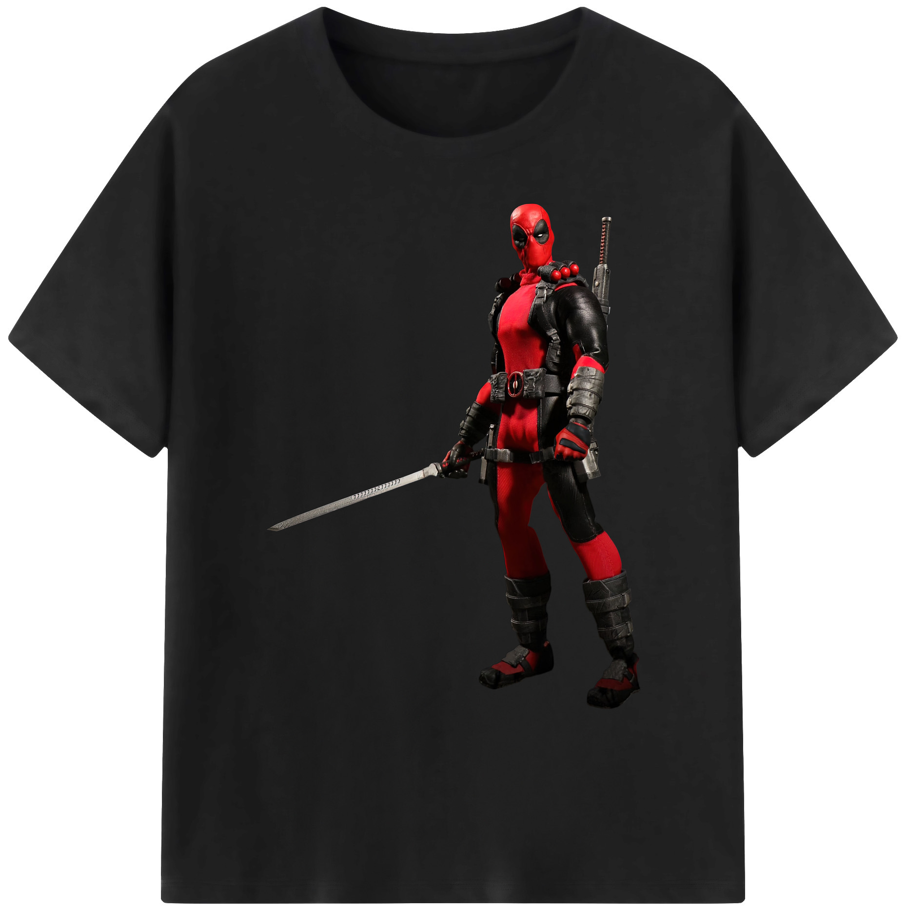 （画像用） Deadpool デッドプール 綿100％ メンズ半袖Tシャツ｜肌触りやわらか＆通気性