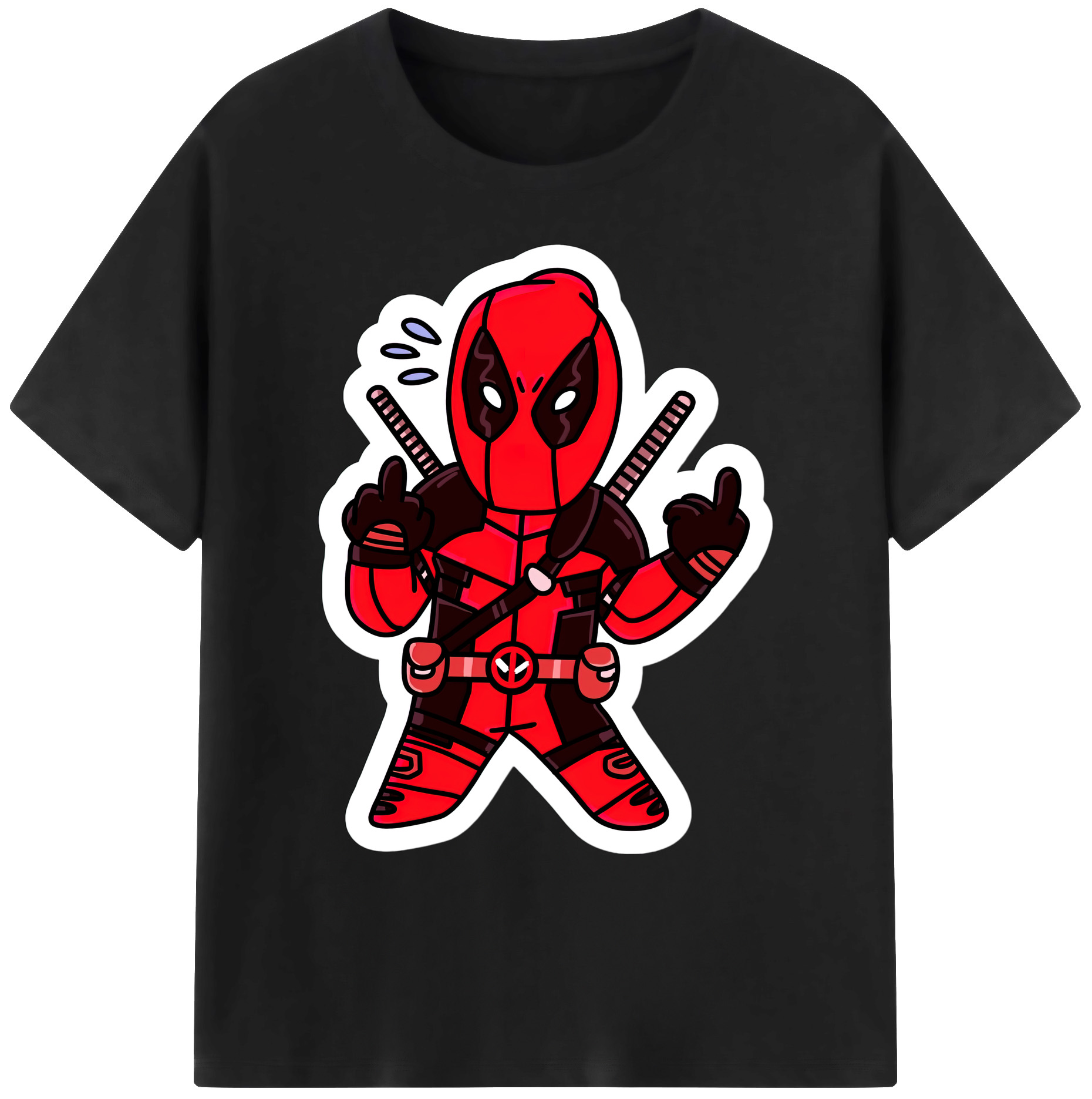 （画像用） Deadpool デッドプール 綿100％ メンズ半袖Tシャツ｜肌触りやわらか＆通気性