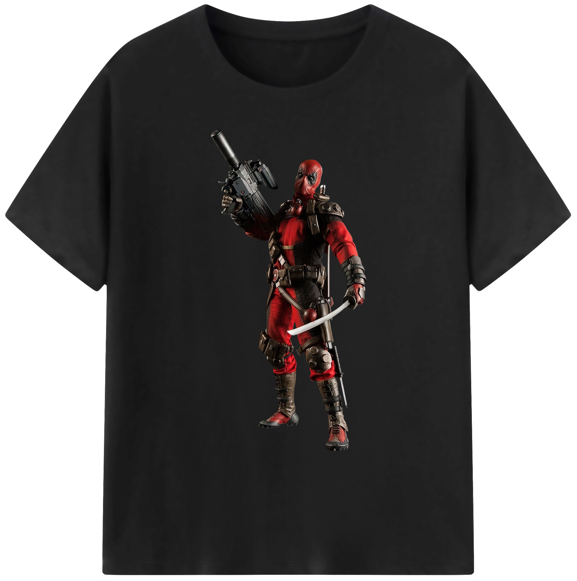 （画像用） Deadpool デッドプール 綿100％ メンズ半袖Tシャツ｜肌触りやわらか＆通気性