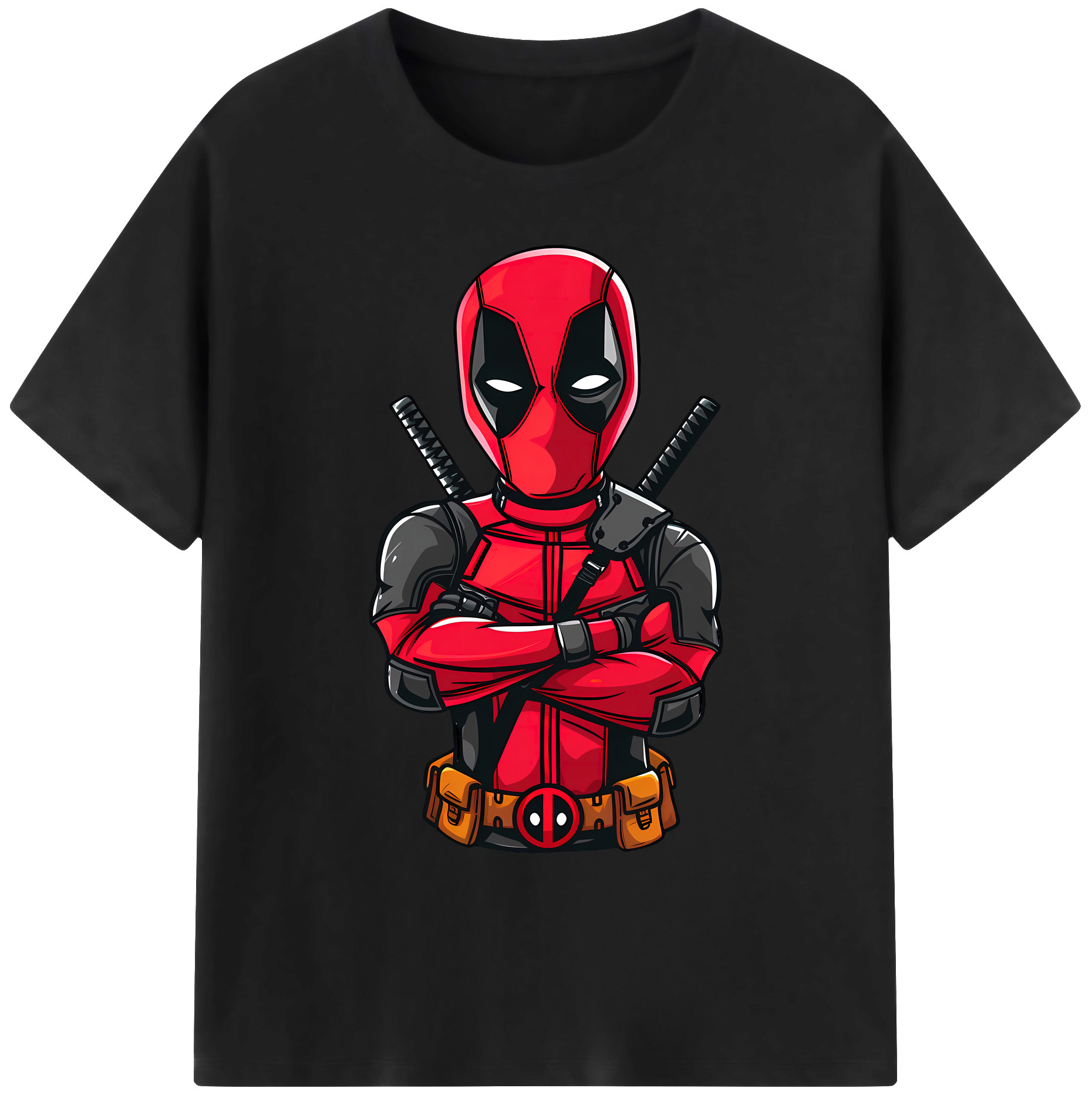 （画像用） Deadpool デッドプール 綿100％ メンズ半袖Tシャツ｜肌触りやわらか＆通気性