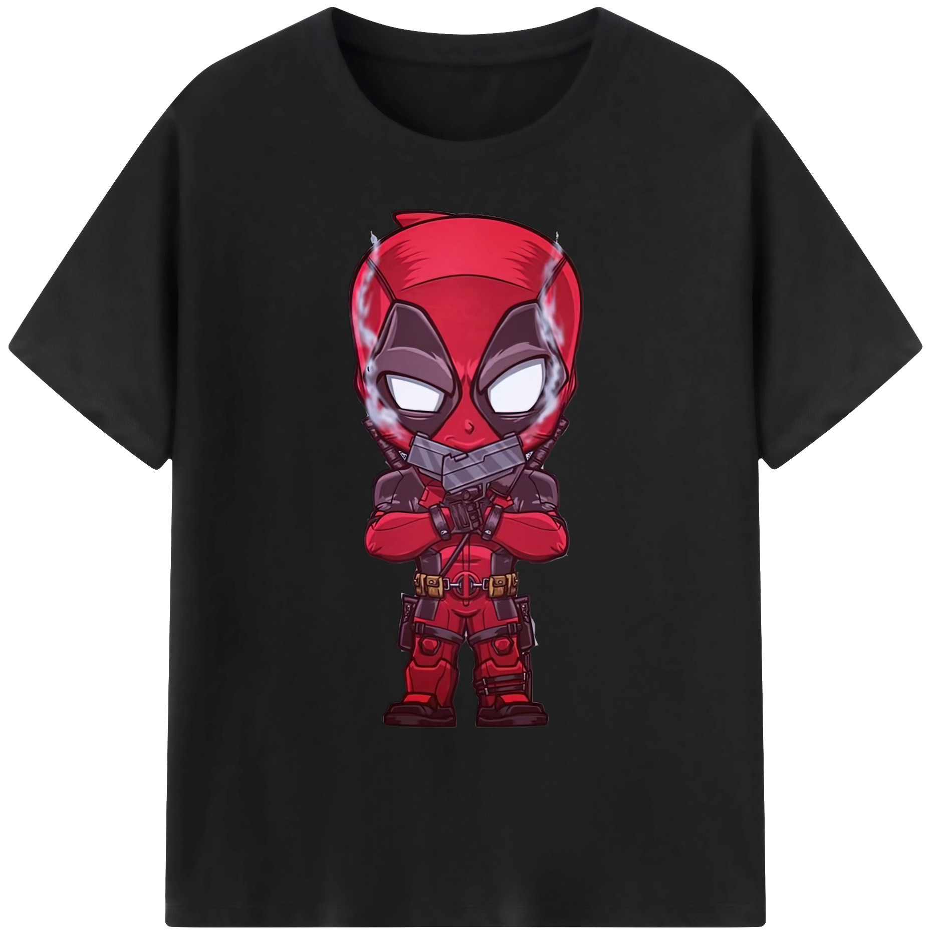 （画像用） Deadpool デッドプール 綿100％ メンズ半袖Tシャツ｜肌触りやわらか＆通気性