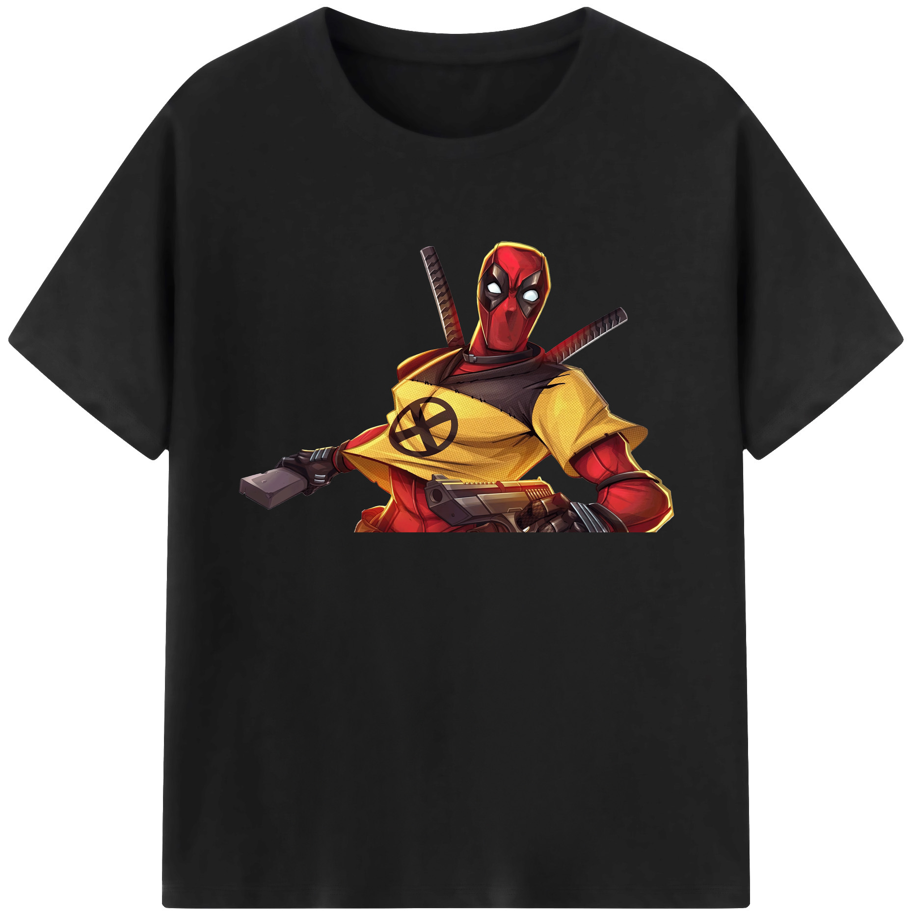 （画像用） Deadpool デッドプール 綿100％ メンズ半袖Tシャツ｜肌触りやわらか＆通気性
