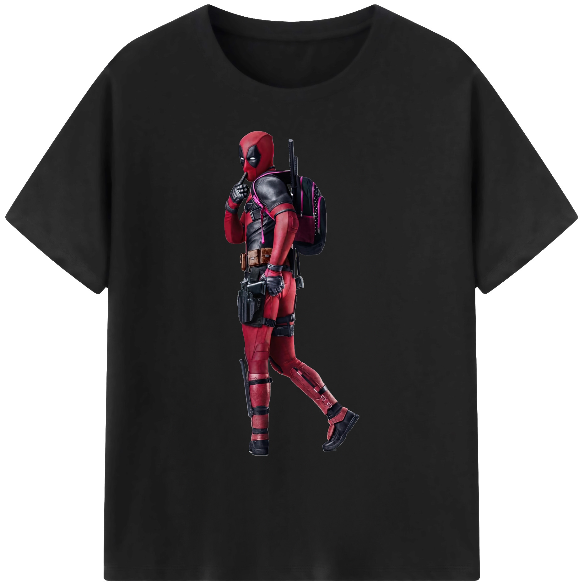（画像用） Deadpool デッドプール 綿100％ メンズ半袖Tシャツ｜肌触りやわらか＆通気性