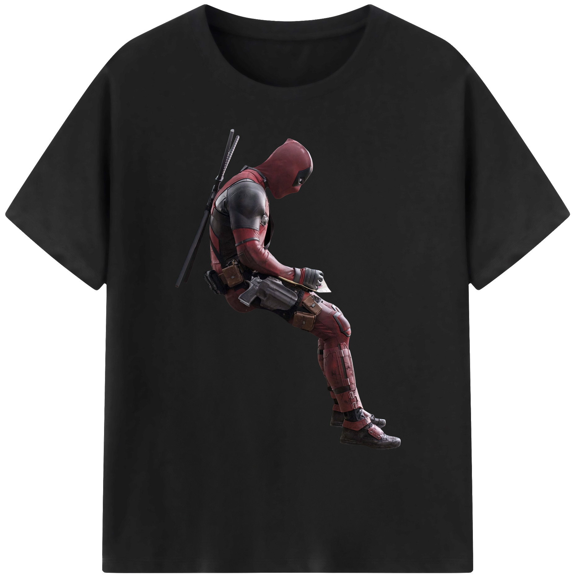 （画像用） Deadpool デッドプール 綿100％ メンズ半袖Tシャツ｜肌触りやわらか＆通気性