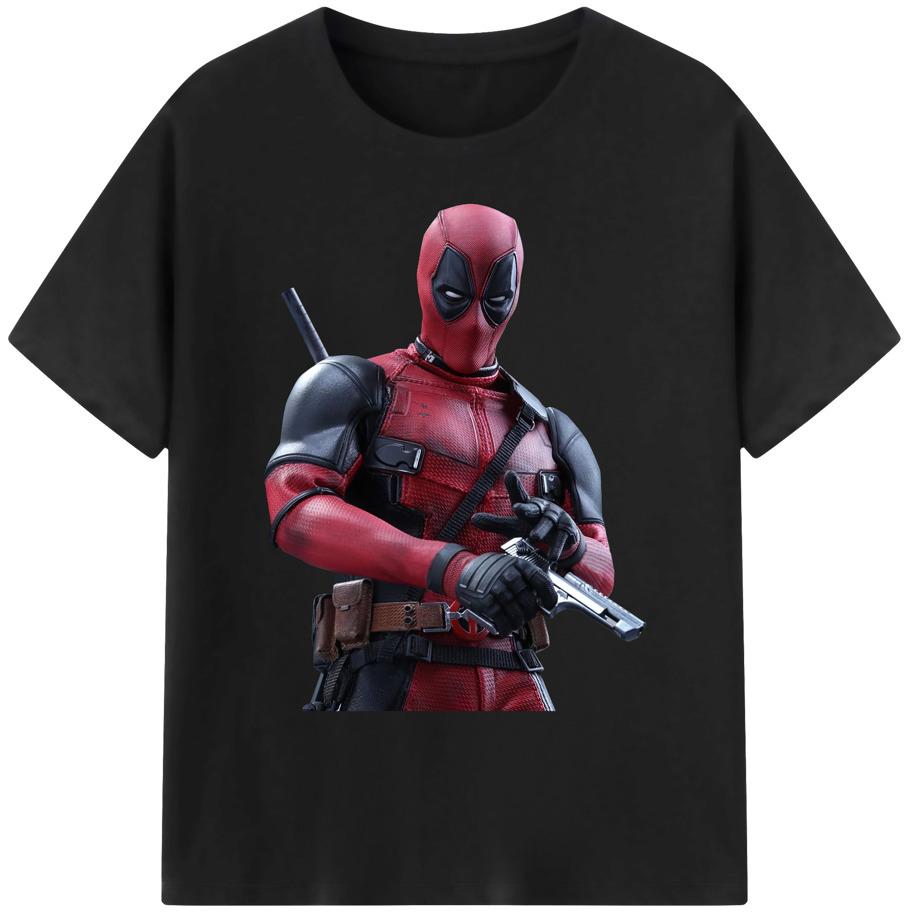 （画像用） Deadpool デッドプール 綿100％ メンズ半袖Tシャツ｜肌触りやわらか＆通気性