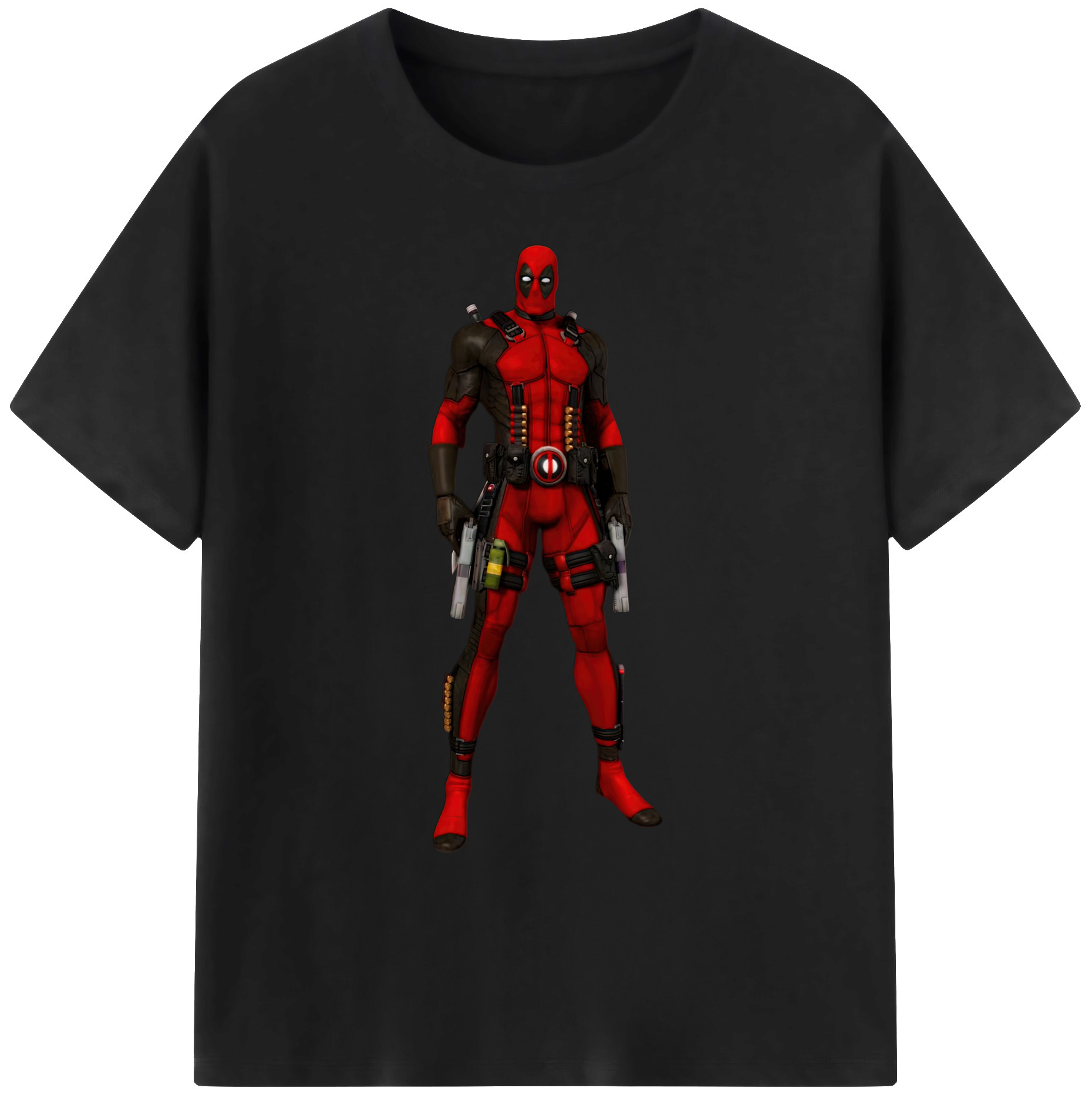（画像用） Deadpool デッドプール 綿100％ メンズ半袖Tシャツ｜肌触りやわらか＆通気性