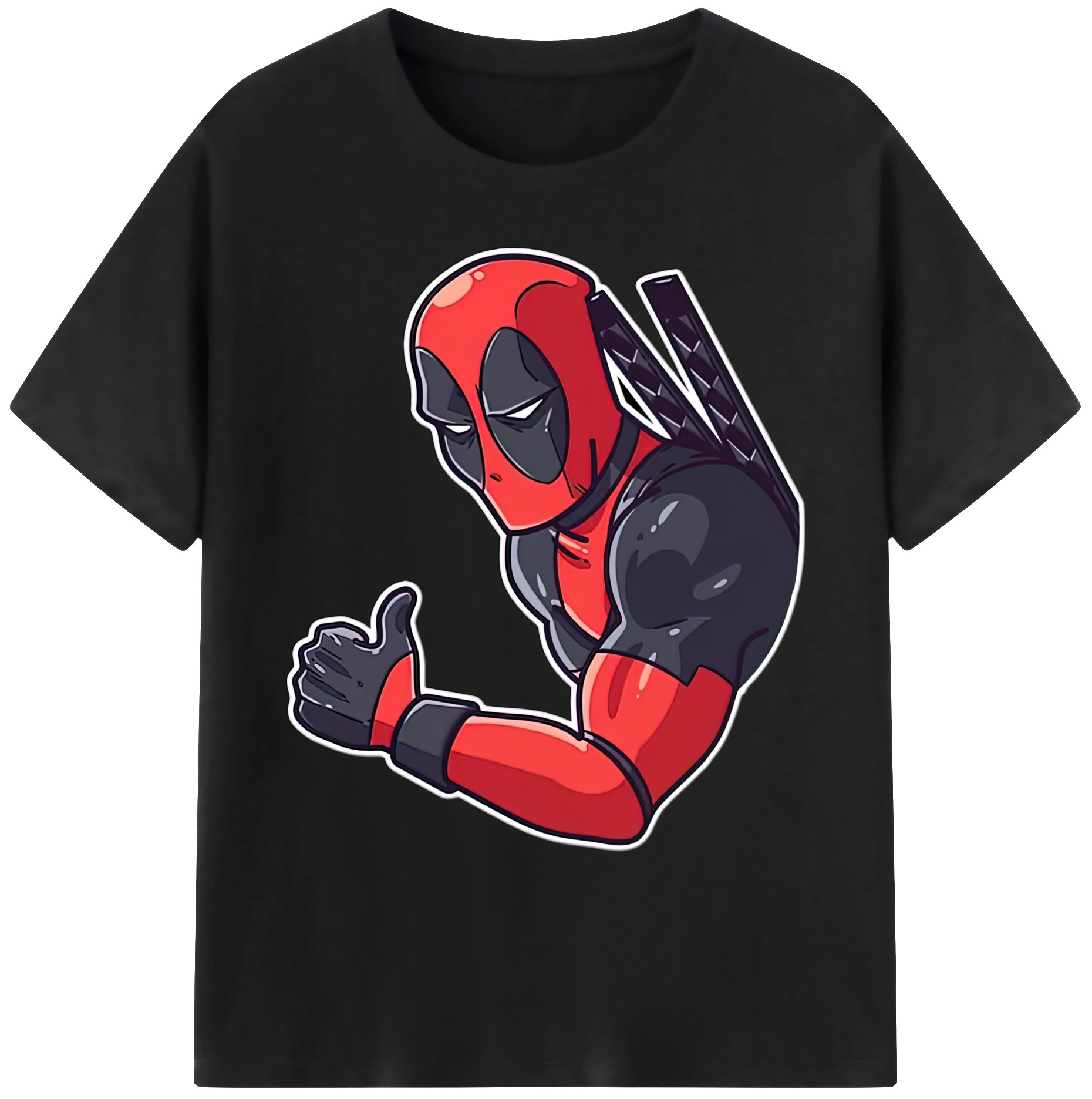 （画像用） Deadpool デッドプール 綿100％ メンズ半袖Tシャツ｜肌触りやわらか＆通気性
