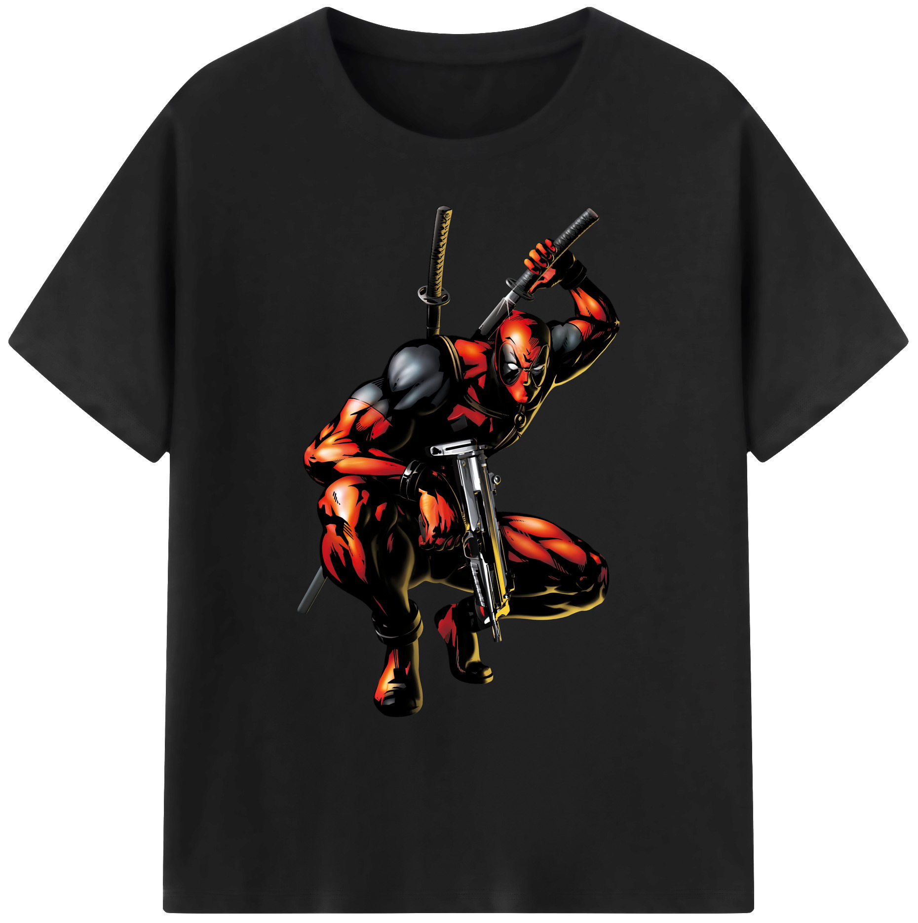 （画像用） Deadpool デッドプール 綿100％ メンズ半袖Tシャツ｜肌触りやわらか＆通気性