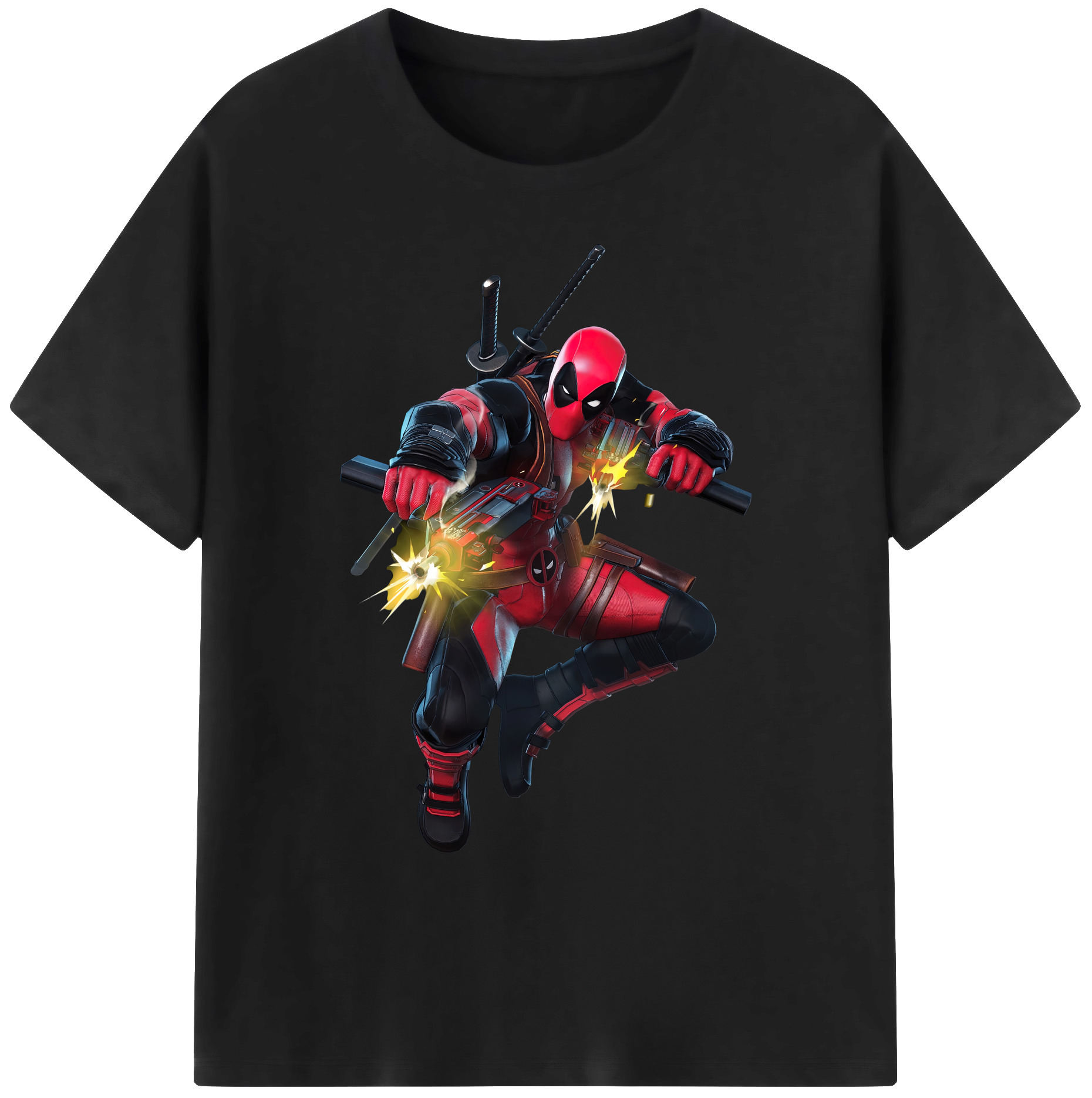 （画像用） Deadpool デッドプール 綿100％ メンズ半袖Tシャツ｜肌触りやわらか＆通気性